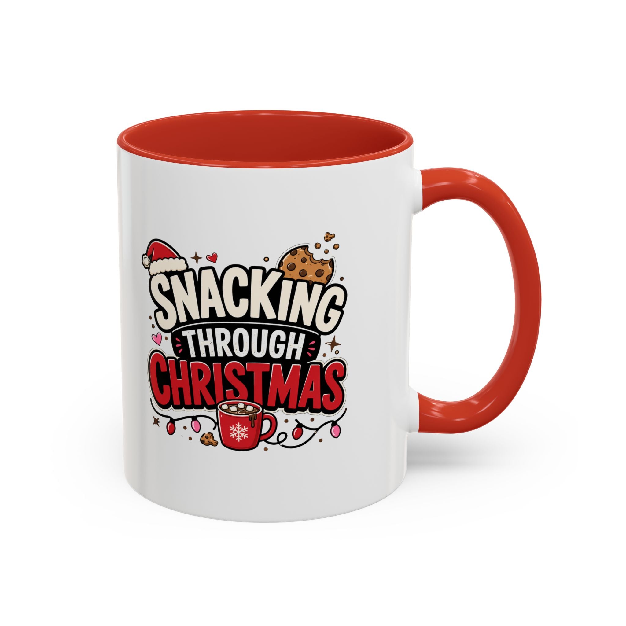 Modern Day Christmas Snacking Through Christmas Coffee Mug