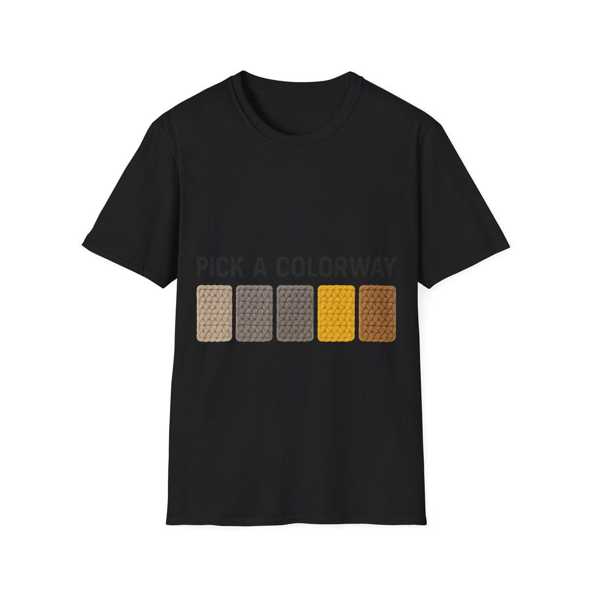 Pick A Colorway Retro Palette Tee - Minimalist Earth Tone Graphic T-Shirt - Trending Now - September 2026