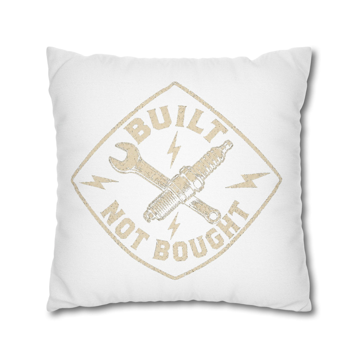 Built Not Bought Decorative Pillowcase Milo Bailey Dog Dad Mom — Mechanic & Auto Enthusiast Throw Pillow Cover