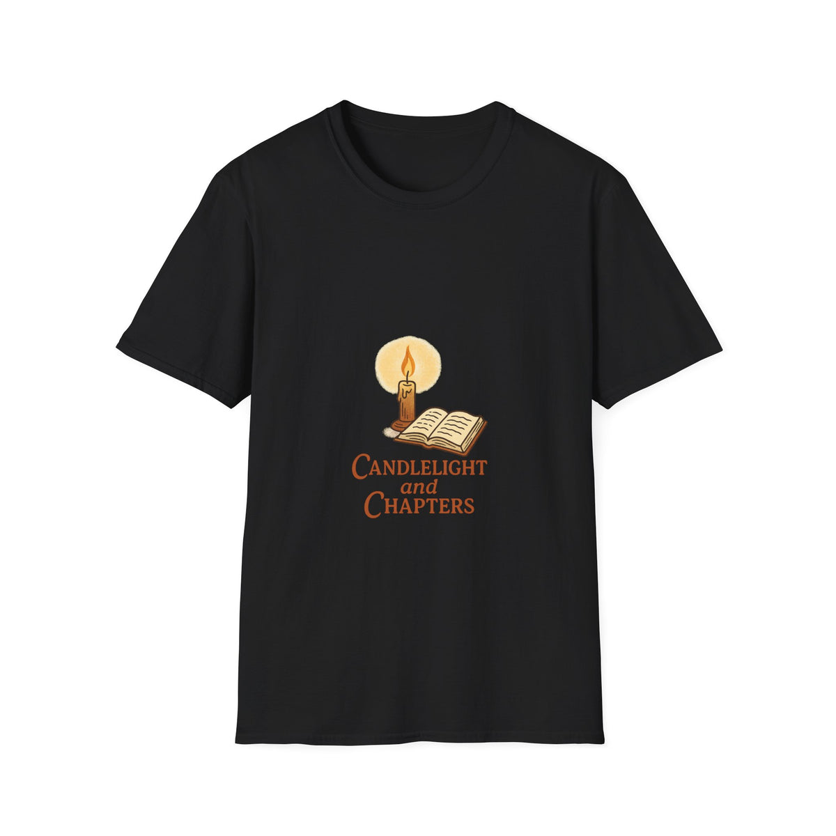 Candlelight and Chapters T-Shirt — Cozy Reading Booklover Tee - Trending Now - October 2026