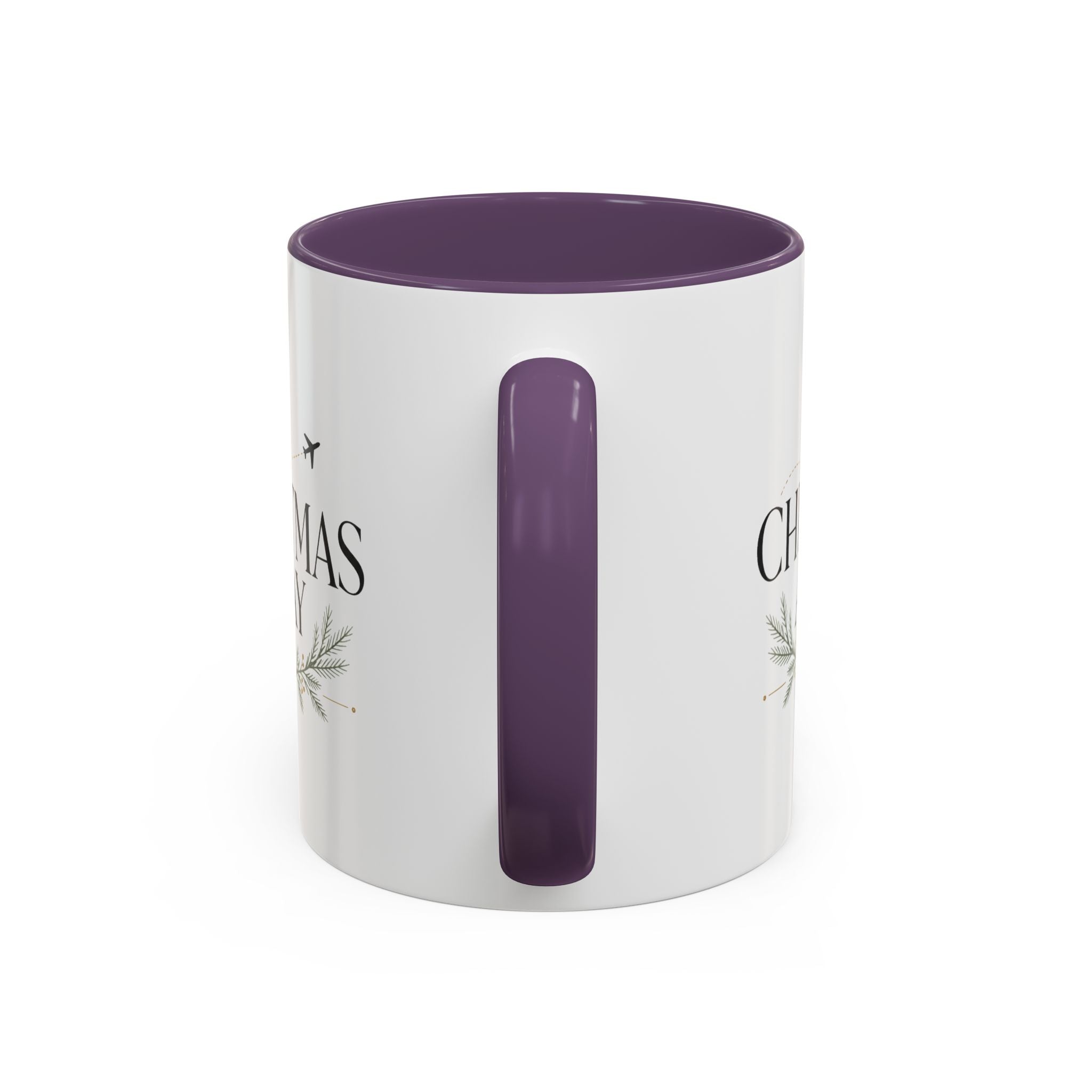 Christmas Away Accent Coffee Mug — Holiday Travel Coffee Cup