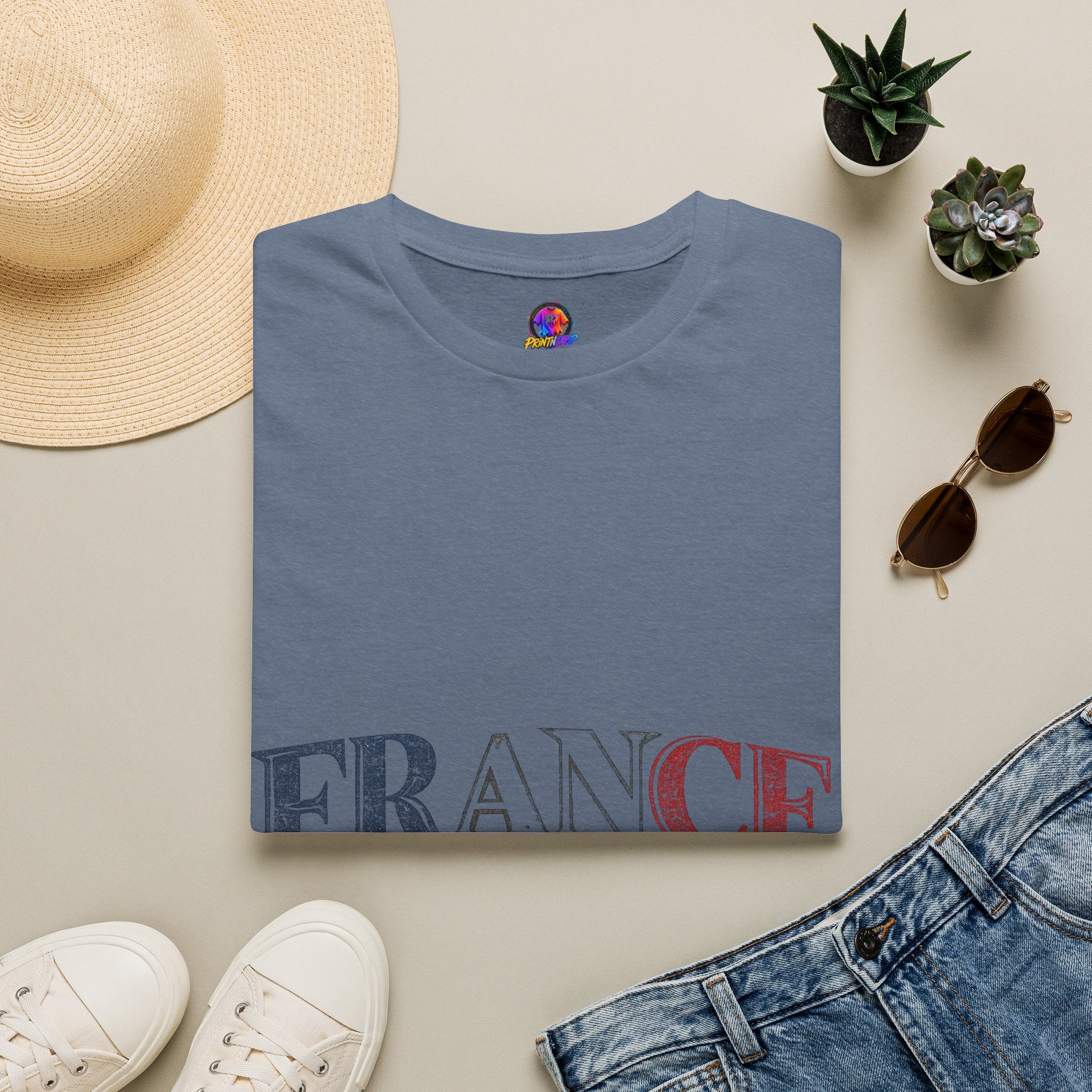 France Vintage Script T-Shirt