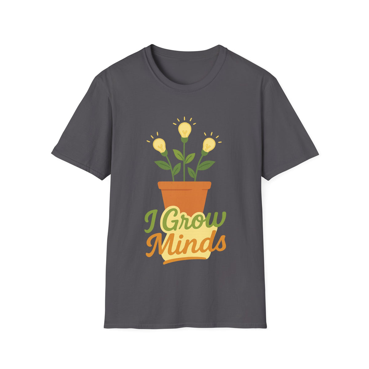 "I Grow Minds" Botanical Teacher Tee | Cute Flower Graphic T-Shirt - Trending Now - September 2026
