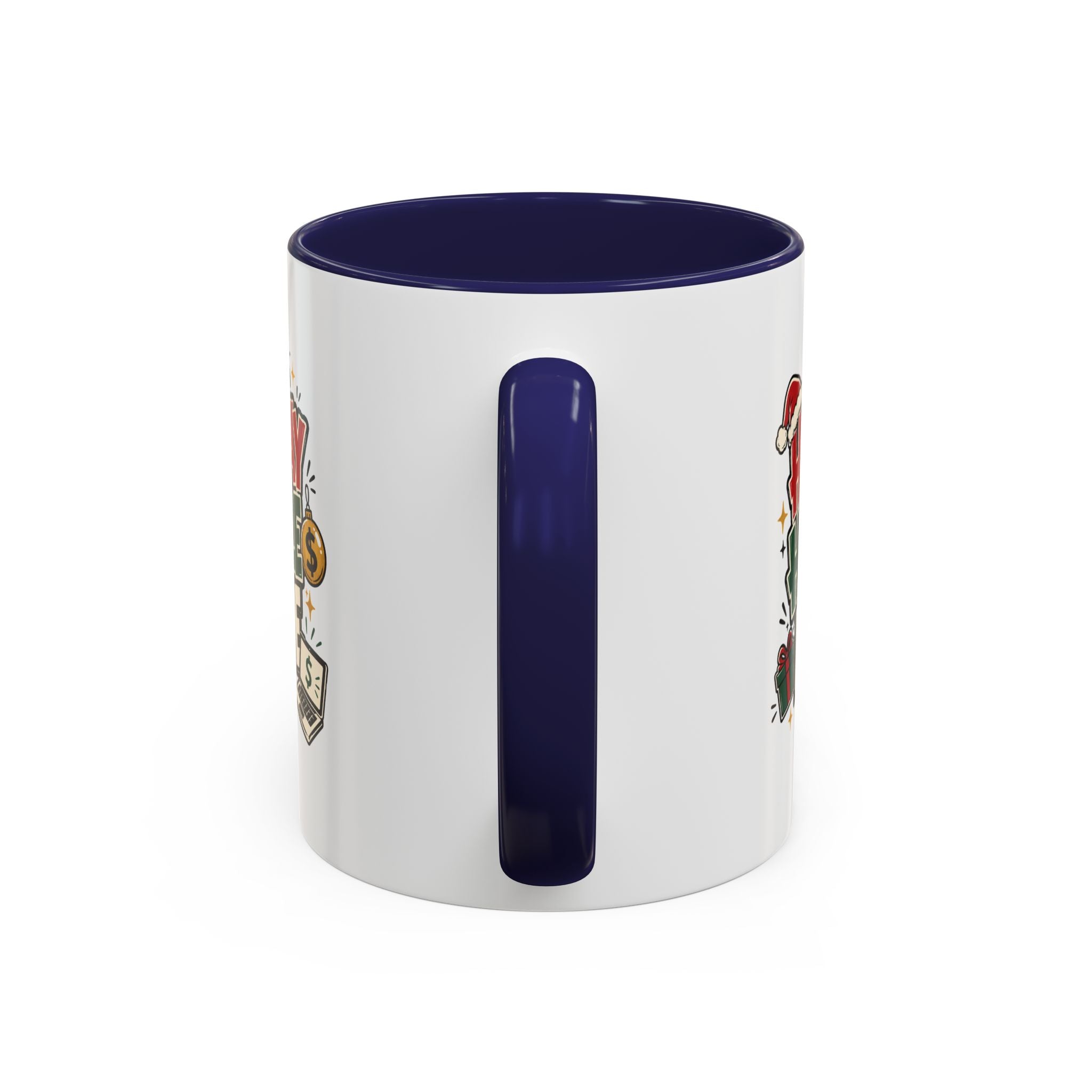 Modern Day Christmas Holiday Hustle Mode Coffee Mug — Festive Christmas Work Grind 11/15oz Accent Mug