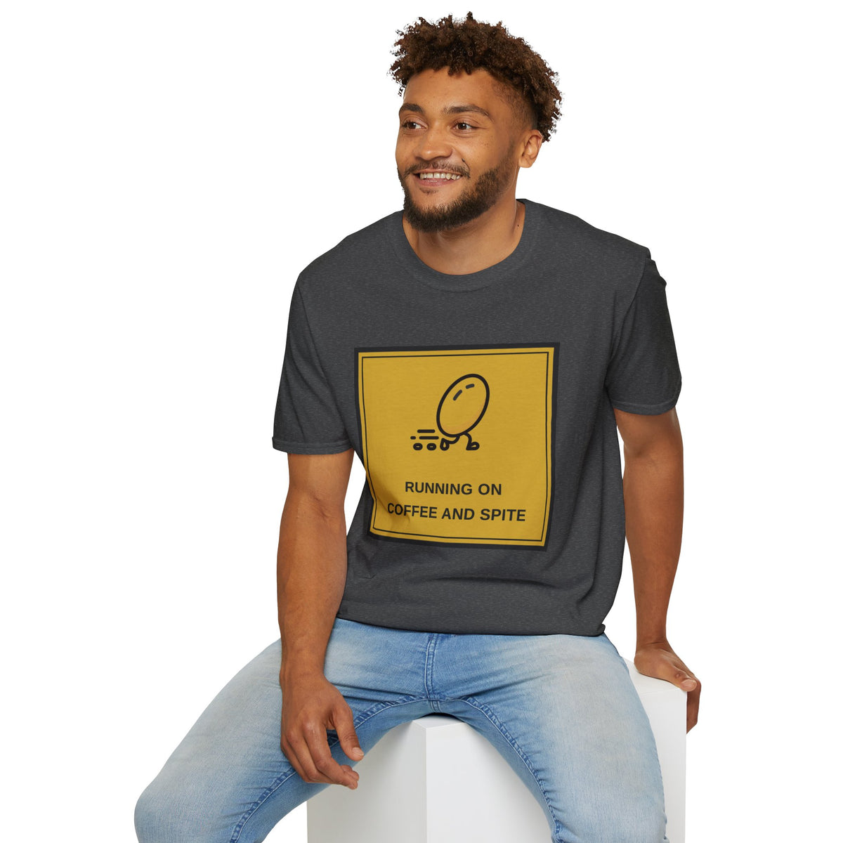 T-Shirt — Running On Coffee And Spite Graphic Tee - Trending Now - August 2026