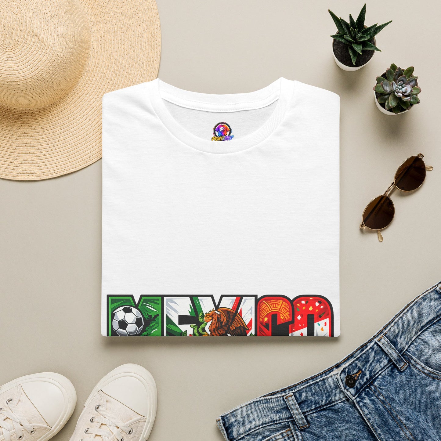 Mexico Soccer T-Shirt — Mexican Flag Football Pride Tee
