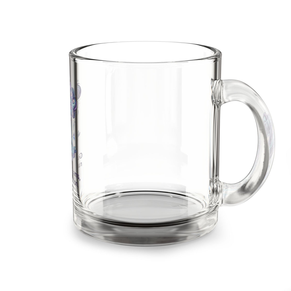 Pisces Glass Mug – Guided by Dreams, Led by Intuition Zodiac Coffee Cup (10 oz)