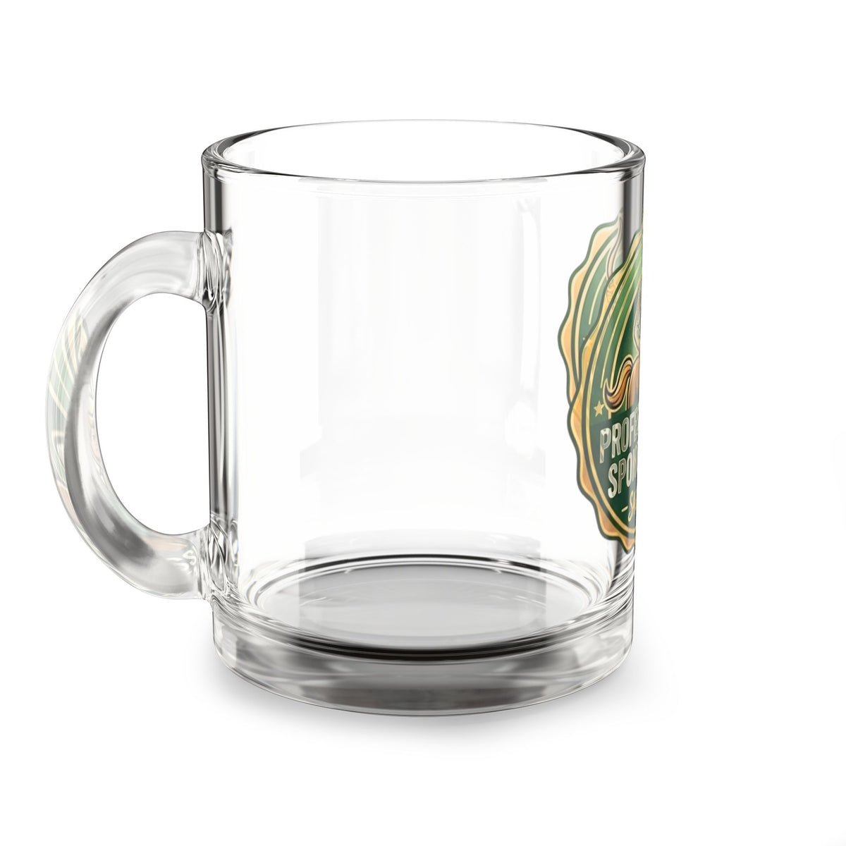 Sagittarius Glass Mug - "Professionally Spontaneous" 10oz Zodiac Coffee Cup