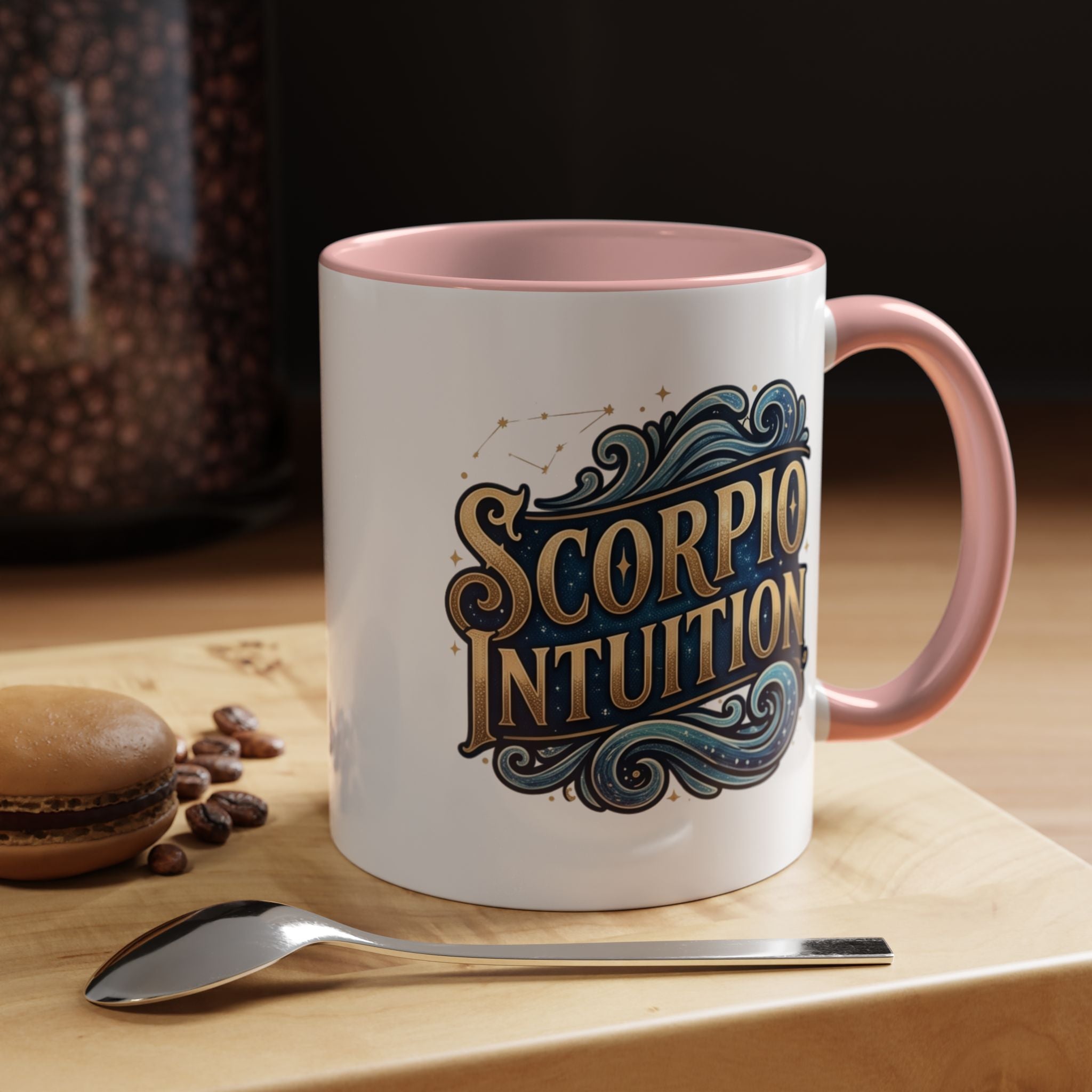 Scorpio Intuition Accent Coffee Mug — Zodiac Astrology Gift