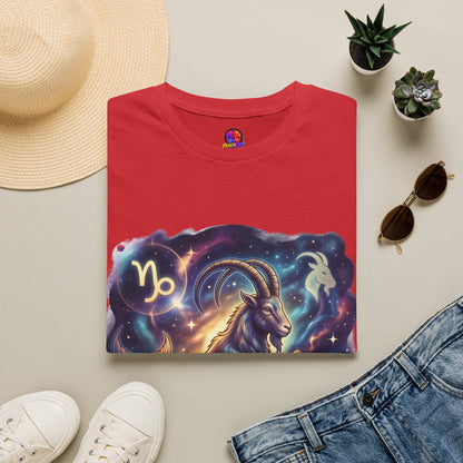 Capricorn Zodiac T-Shirt — Celestial Goat Astrology Tee