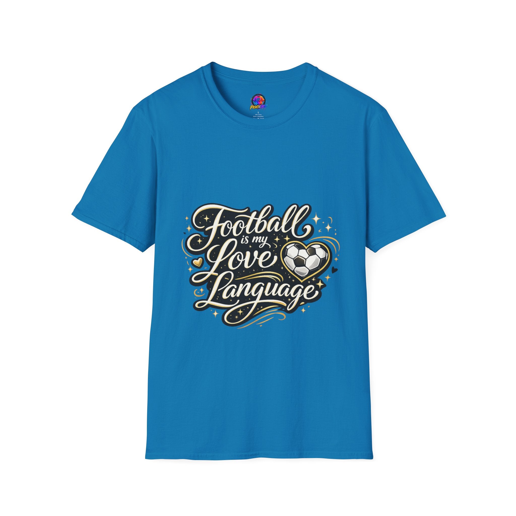 Women's/Unisex Soccer Fan Shirt Football Is My Love Language Tee —