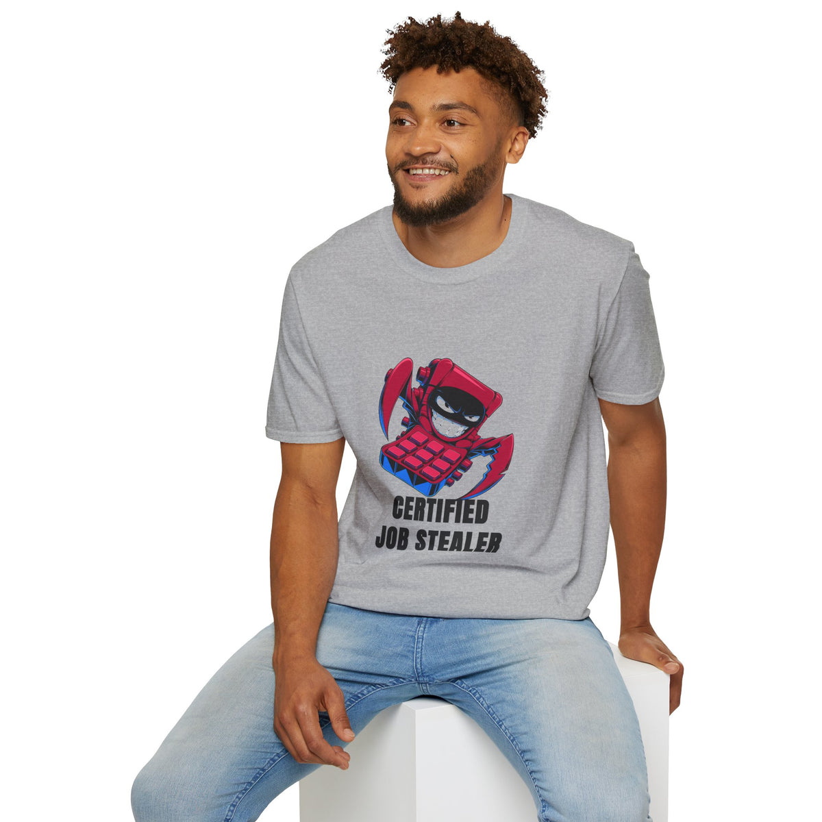 Certified Job Stealer T-Shirt — Funny Cartoon Ninja Heist Tee - Trending Now - August 2026