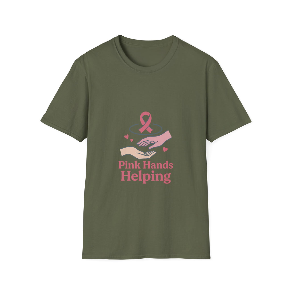 Breast Cancer Support T-Shirt — Pink Hands Helping Tee - Trending Now - October 2026