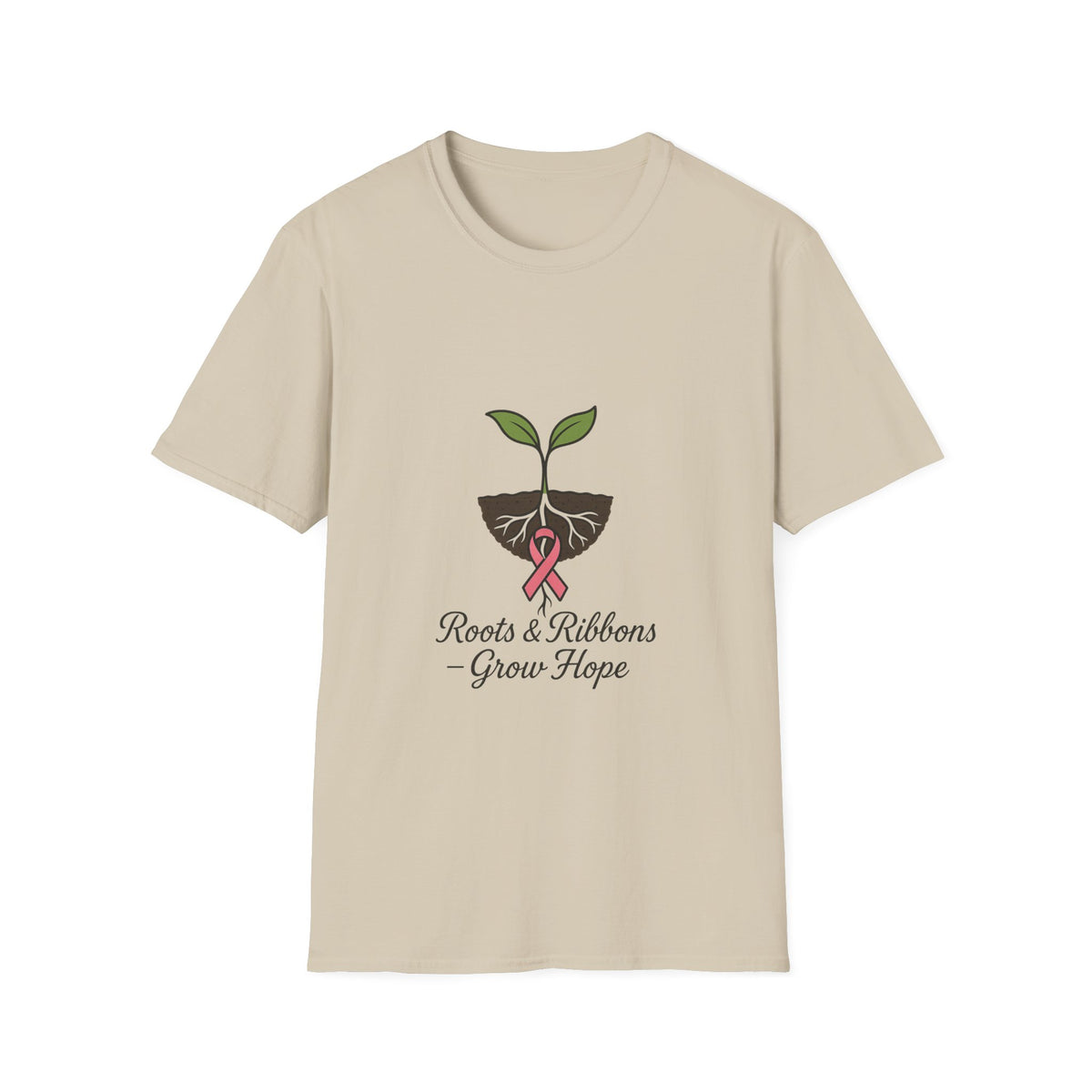 Plant Seedling T‑Shirt — "Roots & Ribbons Grow Hope" Minimalist Garden Tee - Trending Now - October 2026