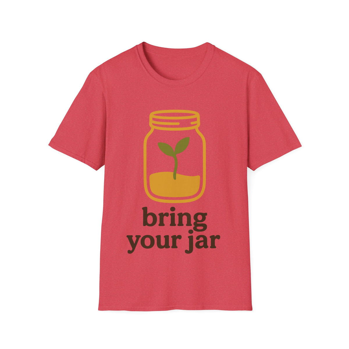 "Bring Your Jar" Zero Waste Eco Friendly Tee - Minimalist Sustainable Mason Jar White T-Shirt - Trending Now - September 2026
