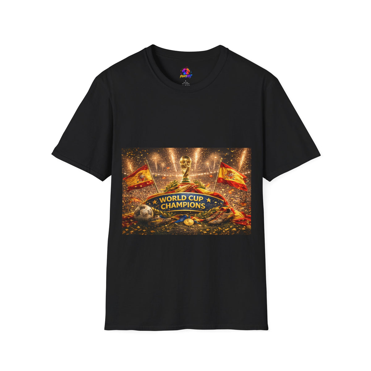 World Cup Champions T-Shirt — Spanish Football Victory Design