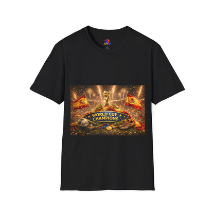 World Cup Champions T-Shirt — Spanish Football Victory Design
