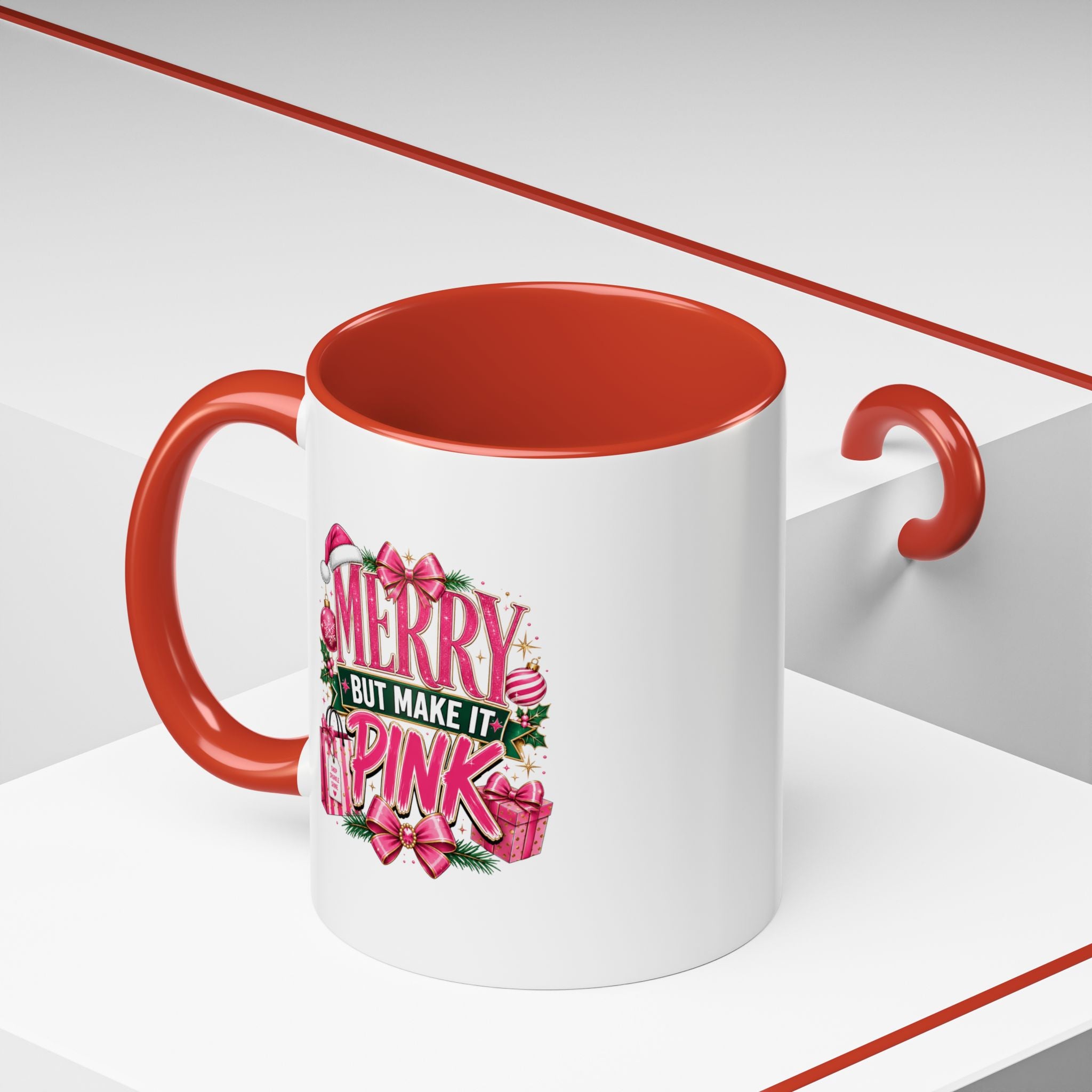 Accent Coffee Mug Merry Pink