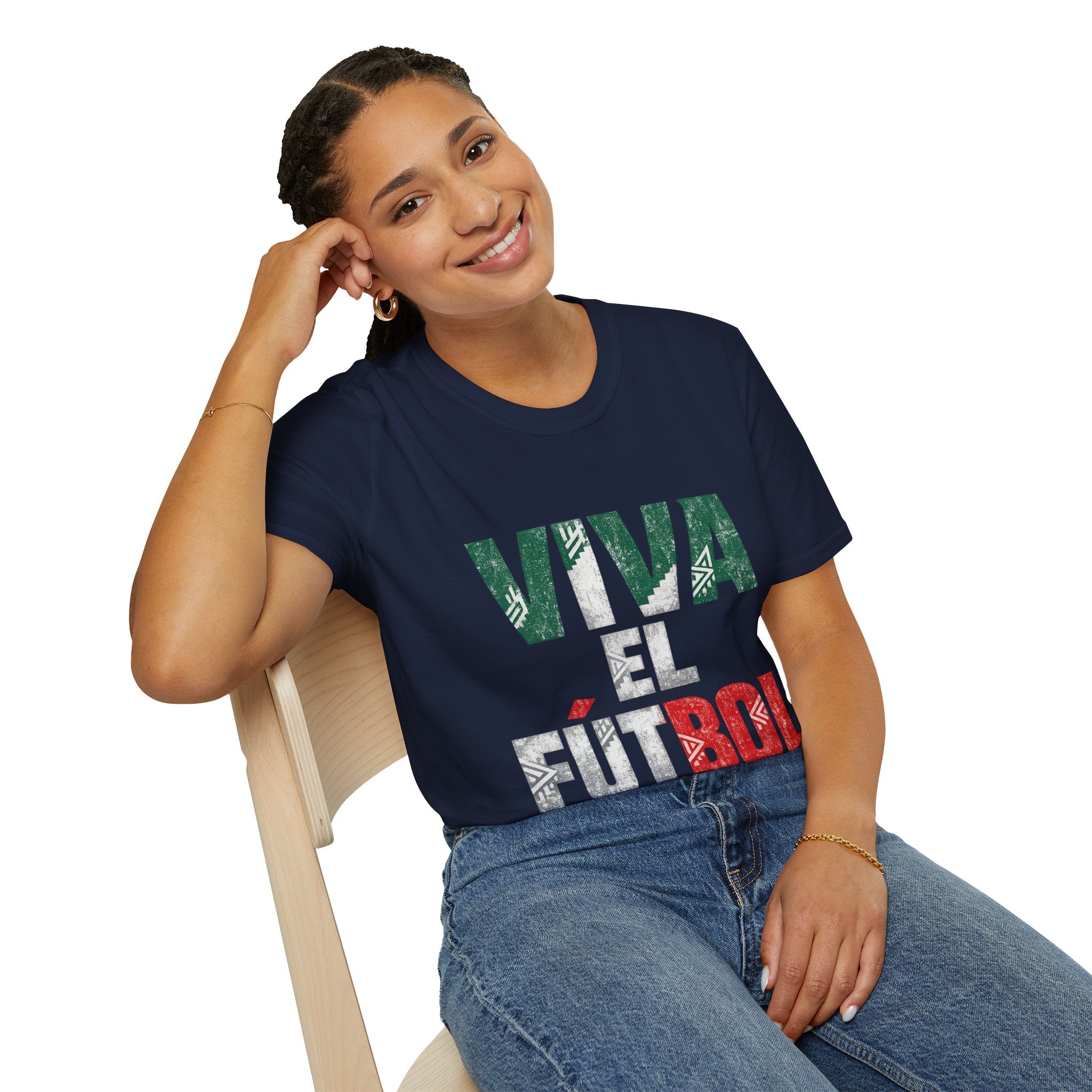 Mexico T-Shirt — "Viva El Fútbol" Mexican Soccer Graphic Tee