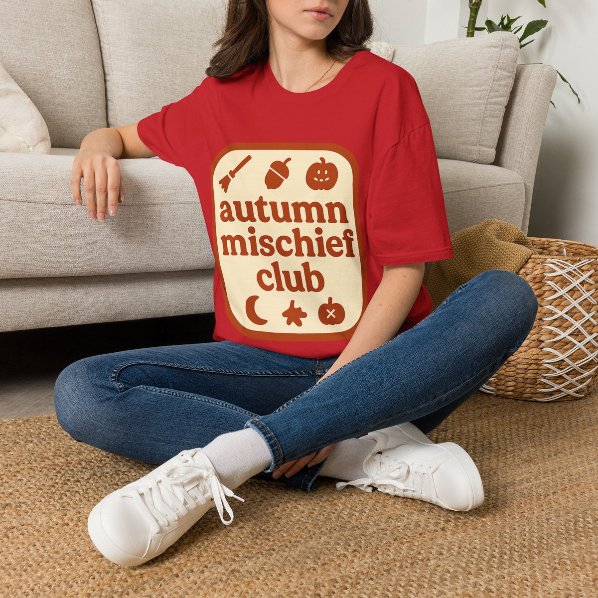 Autumn Mischief Club T-Shirt — Cozy Fall Graphic Tee - Trending Now - August 2026
