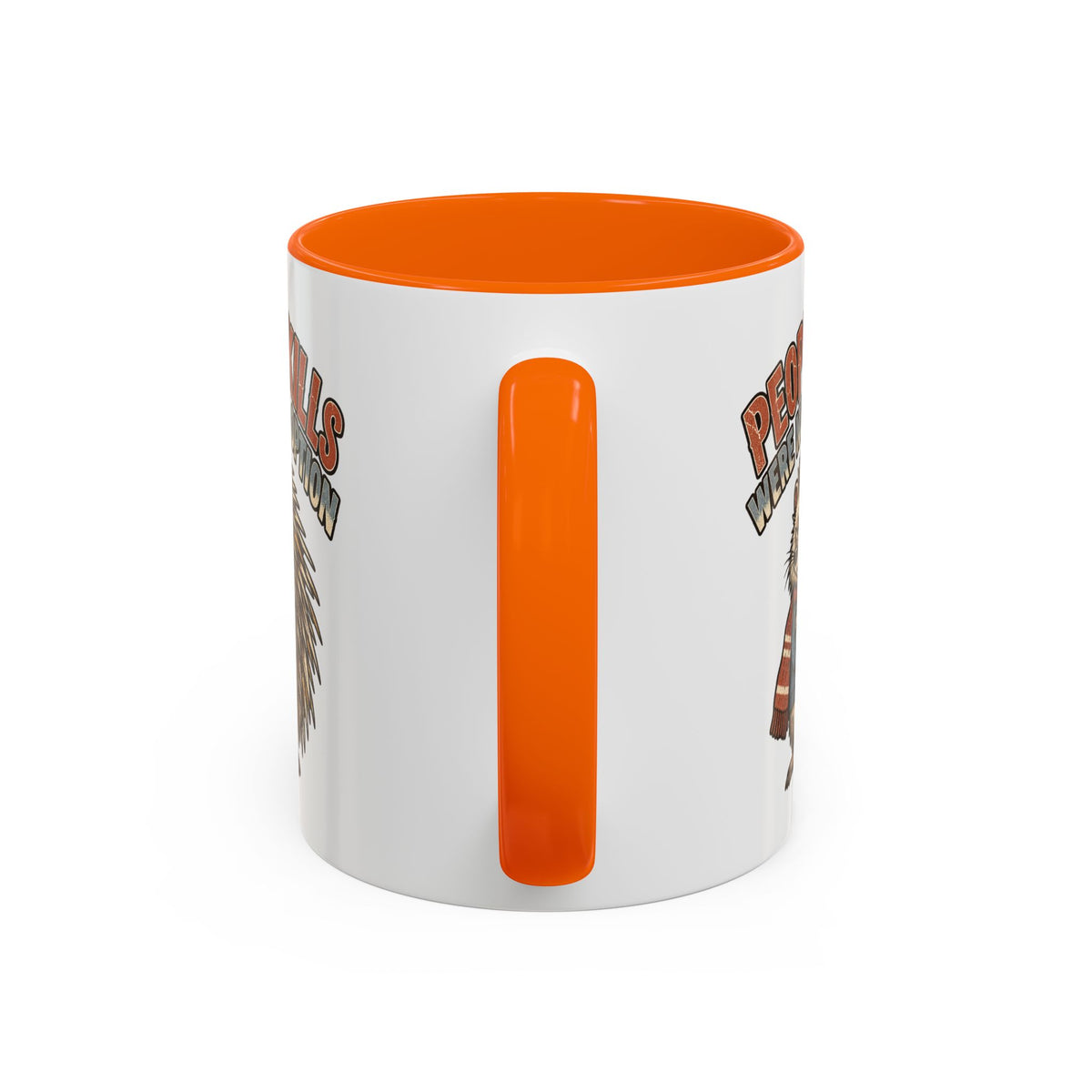 Funny And Witty "People Skills Were Never An Option" Accent Coffee Mug (11, 15oz)