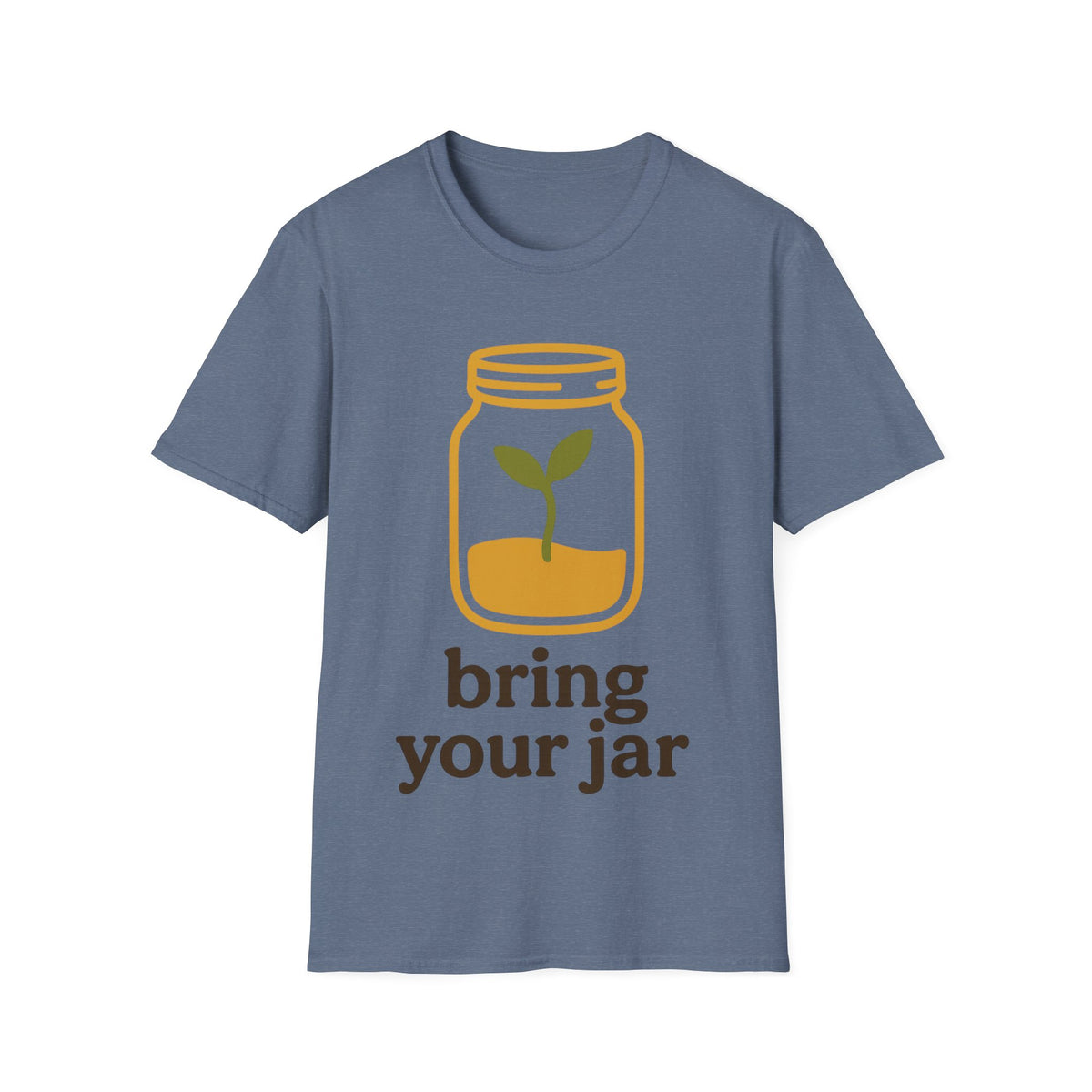 "Bring Your Jar" Zero Waste Eco Friendly Tee - Minimalist Sustainable Mason Jar White T-Shirt - Trending Now - September 2026
