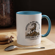 Capricorn Coffee Mug – "Success Is My Only Option, Failure's Not" Zodiac Gift