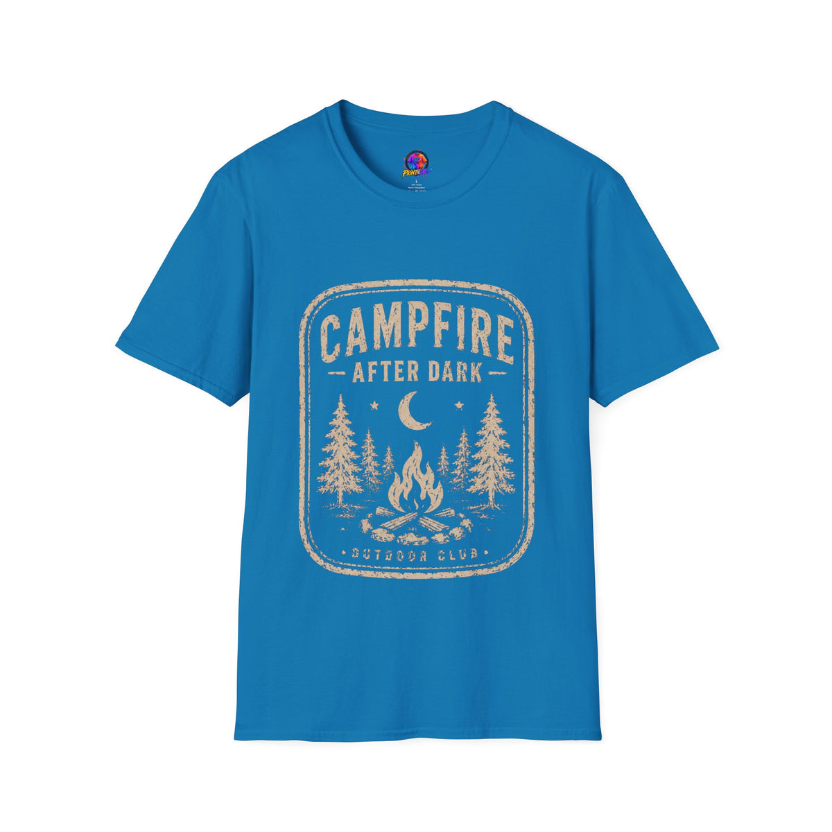 Campfire After Dark T-Shirt — Vintage Camping Graphic Tee