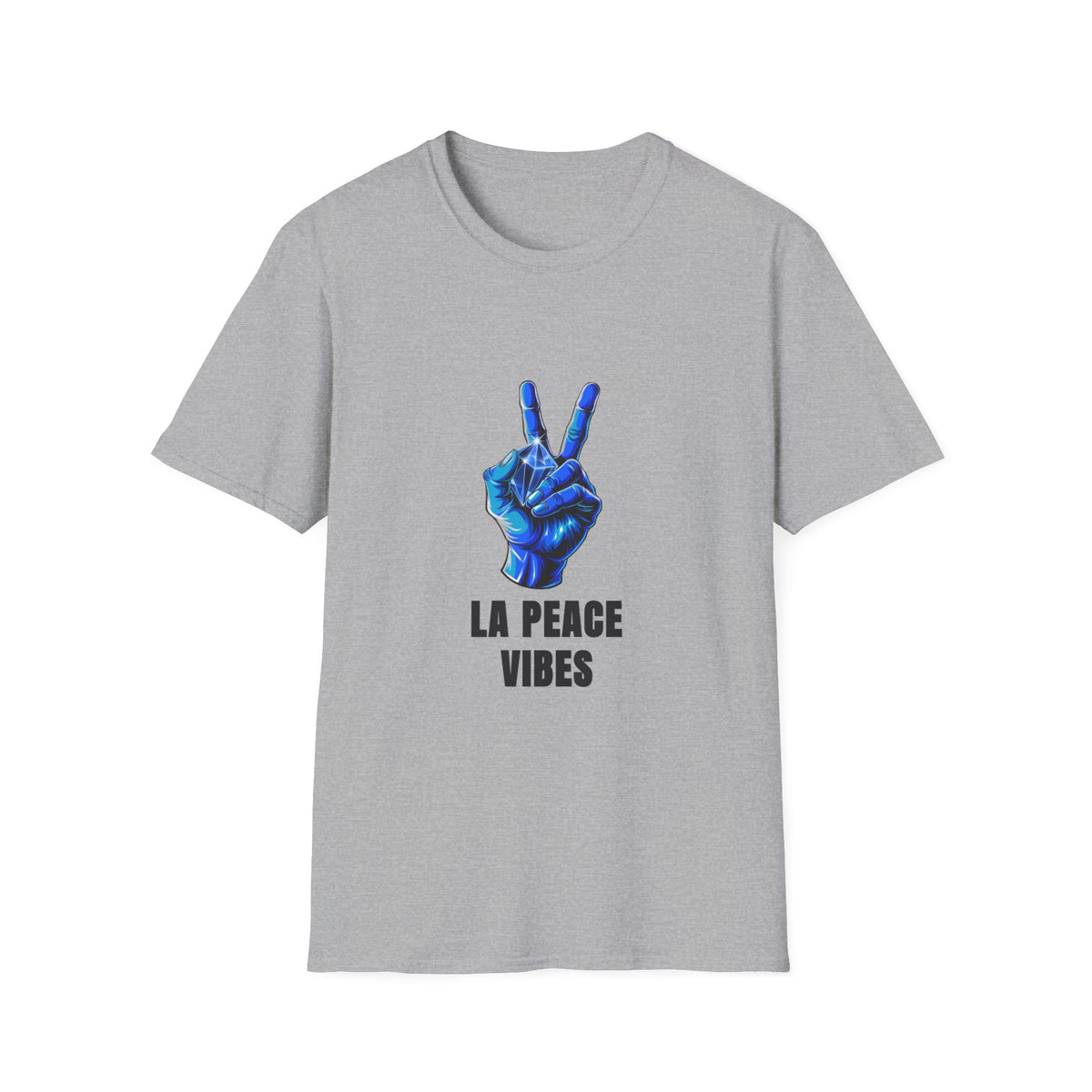 Peace Vibes T-Shirt — Blue Peace Hand Graphic Tee - Trending Now - August 2026