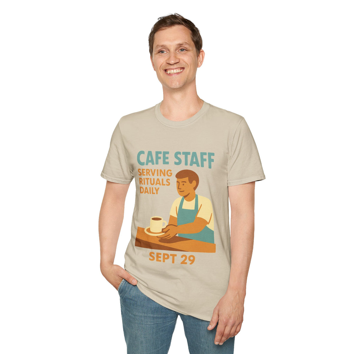 Cafe Staff Serving Rituals Daily National Coffee Day T-Shirt - Trending Now - September 2026