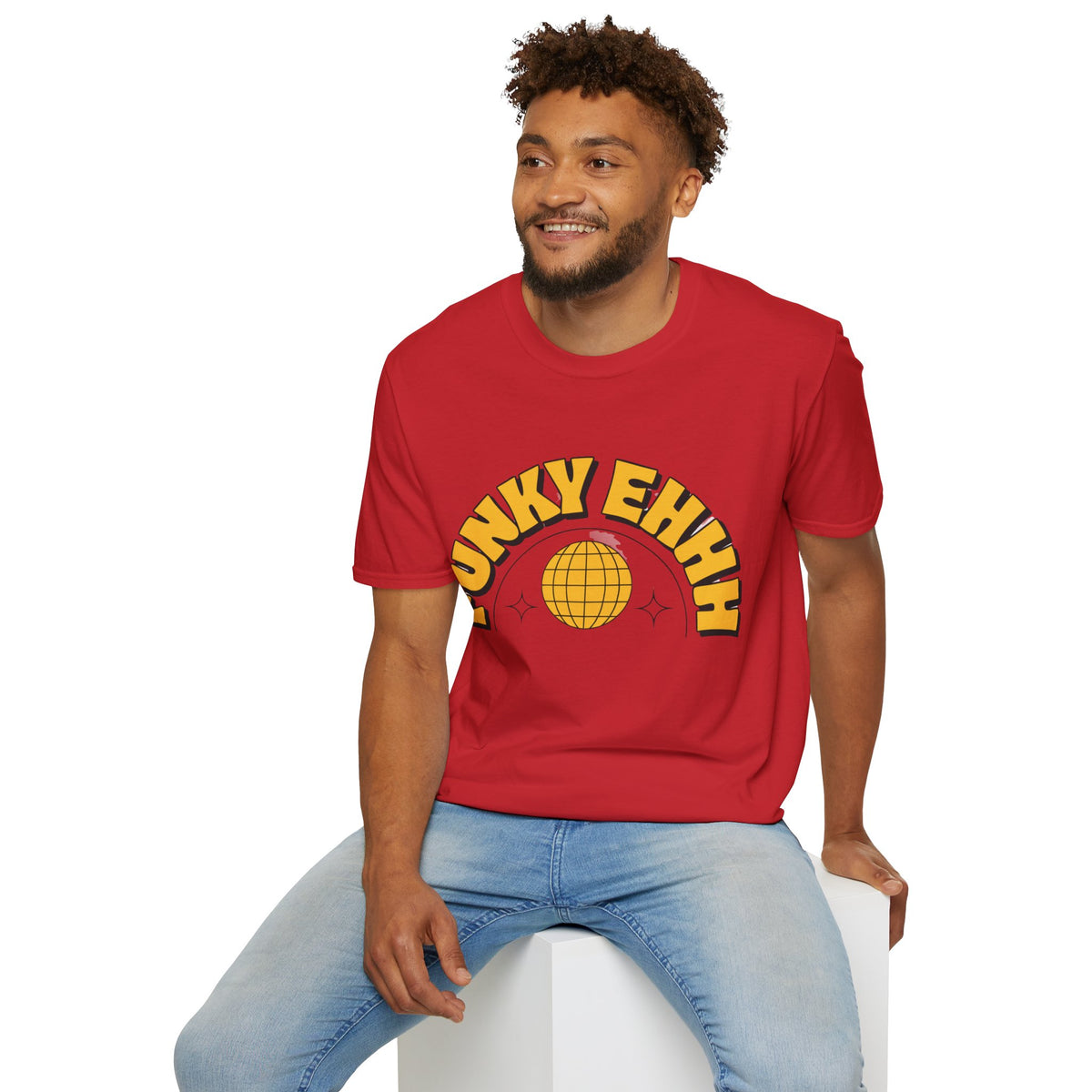 Funky Ehhh T-Shirt — Retro Yellow Disco Graphic Tee - Trending Now - August 2026