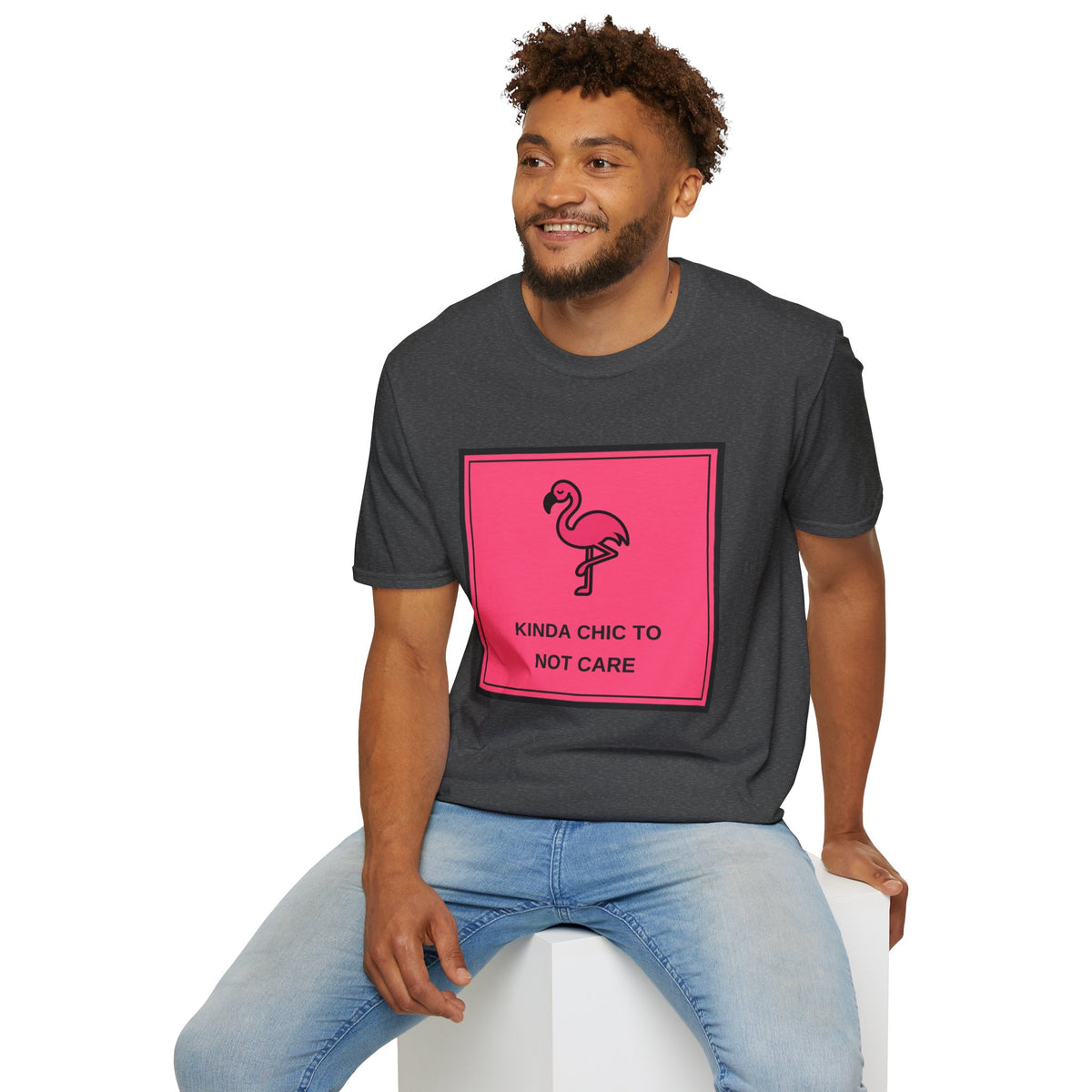 Flamingo 'Kinda Chic To Not Care' Graphic T-Shirt - Trending Now - August 2026