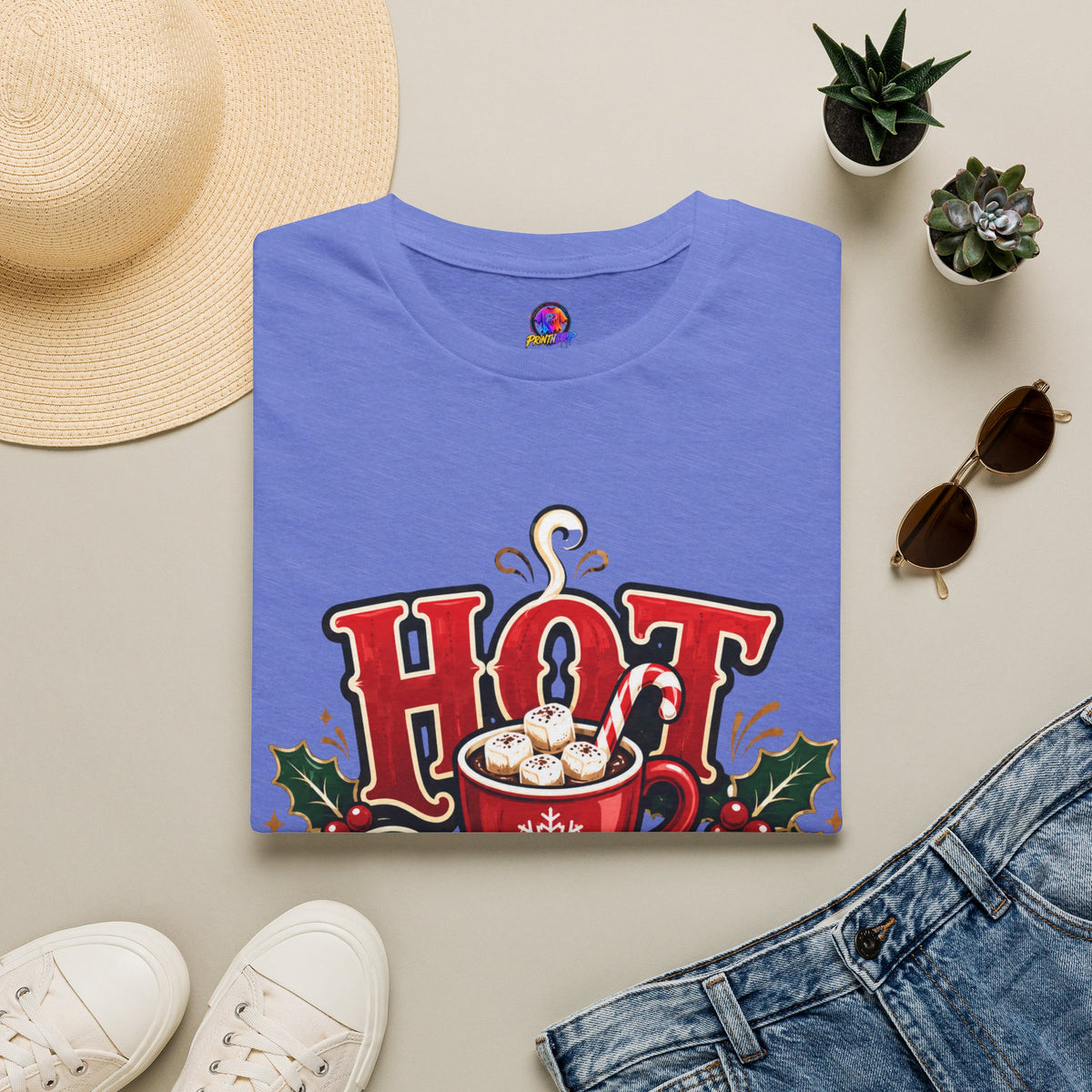 Hot Cocoa Crew T‑Shirt — Cozy Holiday Hot Chocolate Graphic Tee