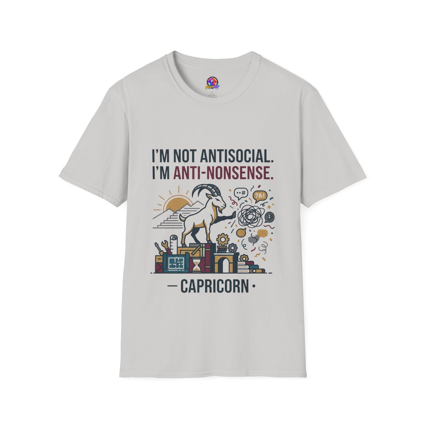 Capricorn T-Shirt — "I'm Not Antisocial, I'm Anti-Nonsense" Zodiac Tee