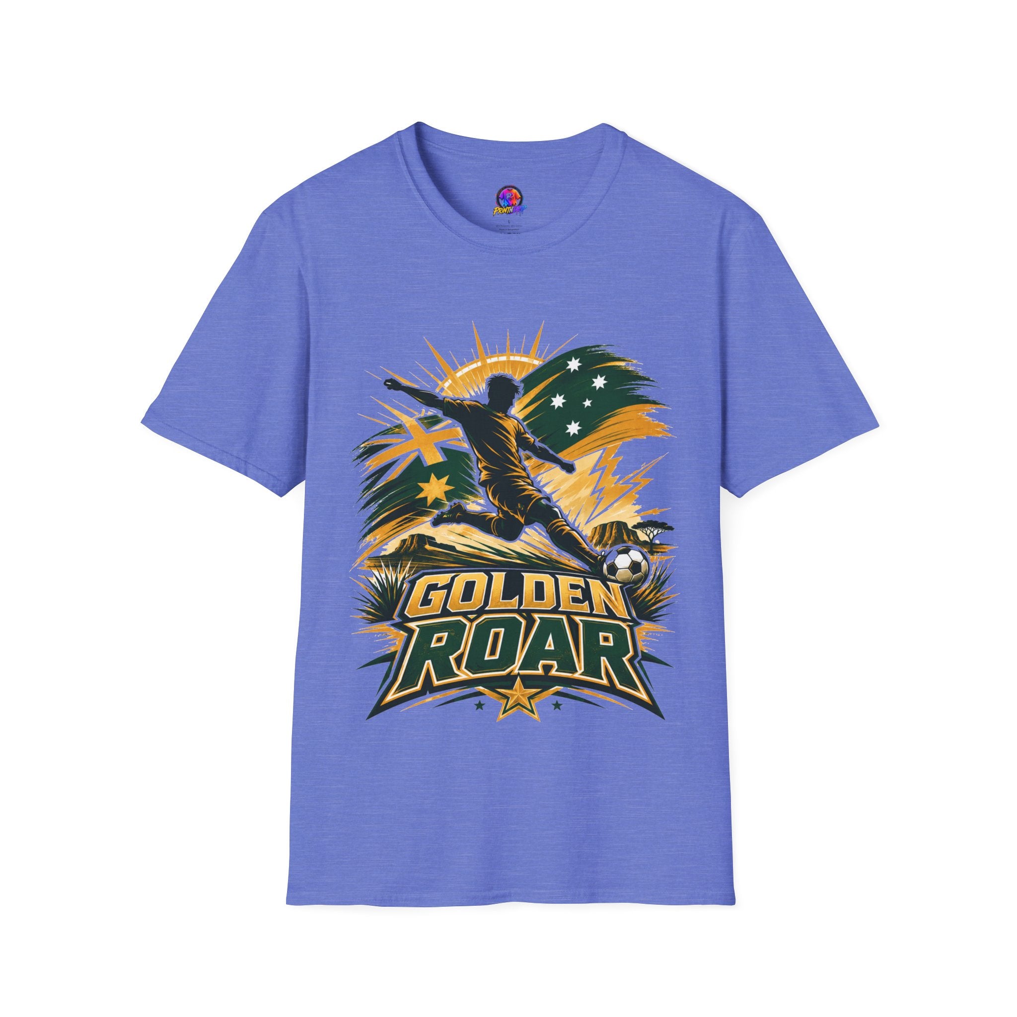 Australia Golden Roar Soccer T-Shirt — Australian Football Fan Tee
