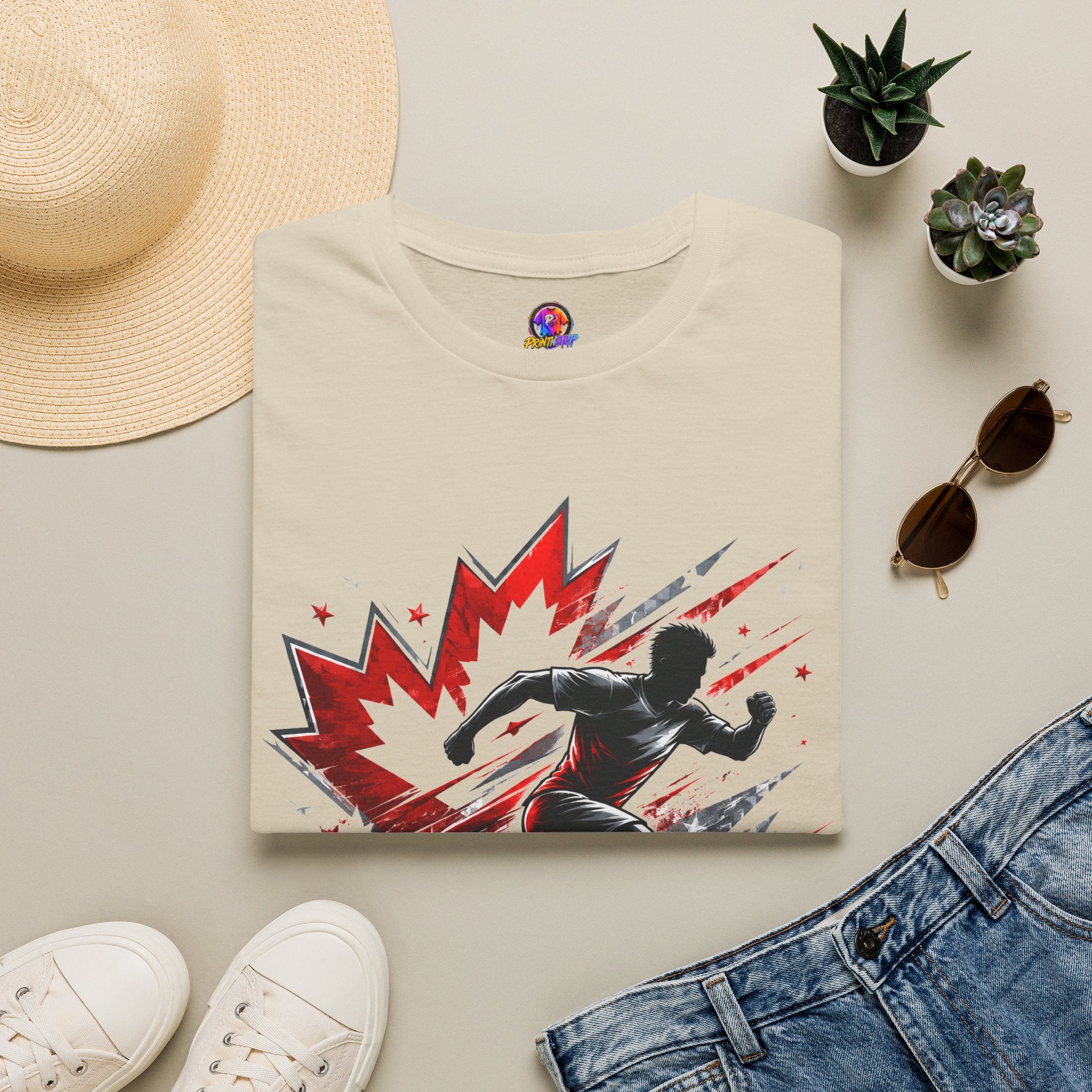 Canada Northern Force Running T‑Shirt — Canada Maple Runner Athletic Tee
