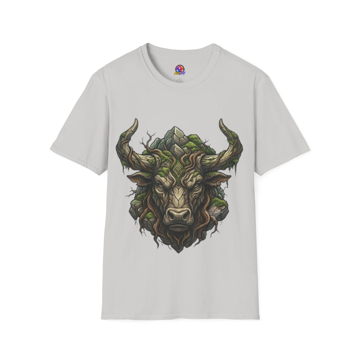 Taurus Greenman Bull T-Shirt — Nature Spirit Woodland Bull Graphic Tee