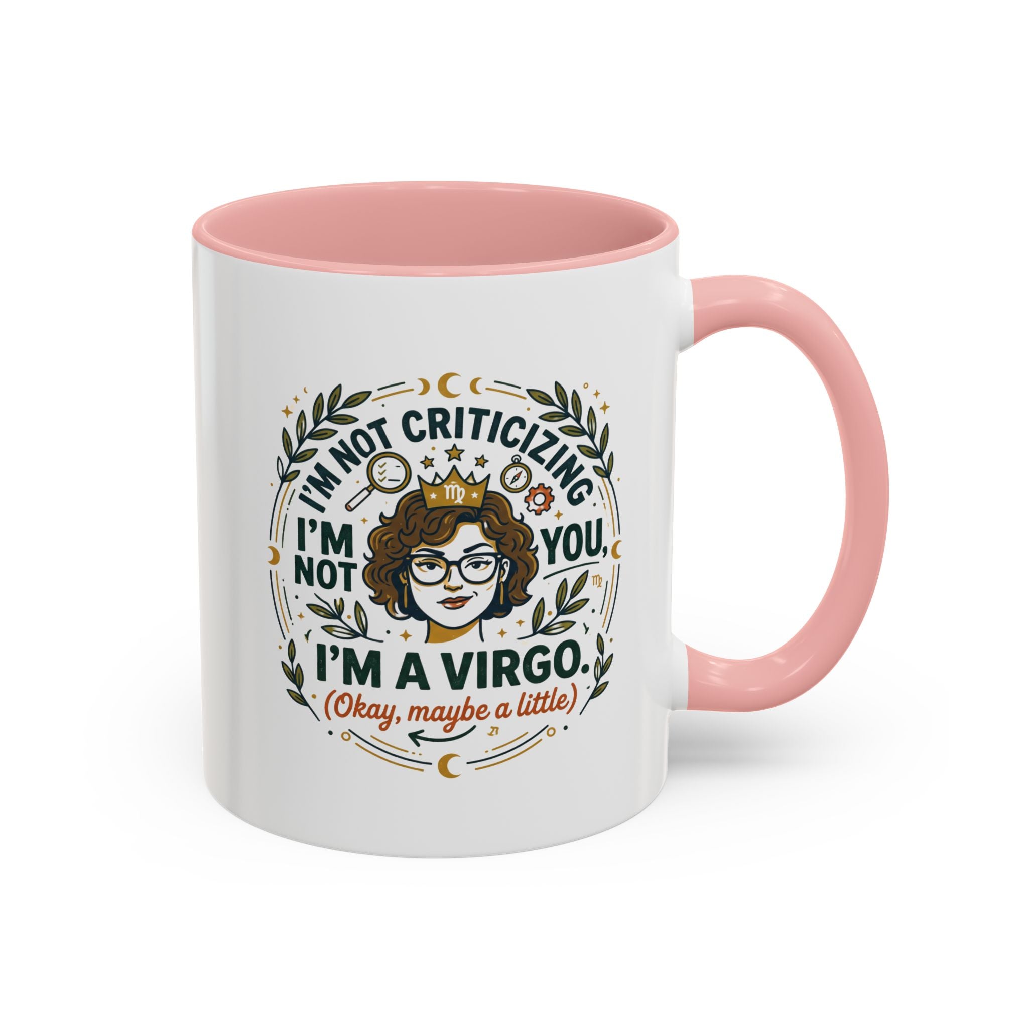 Virgo Coffee Mug - "I'm Not Criticizing, I'm a Virgo" Accent Ceramic Mug (11/15oz)