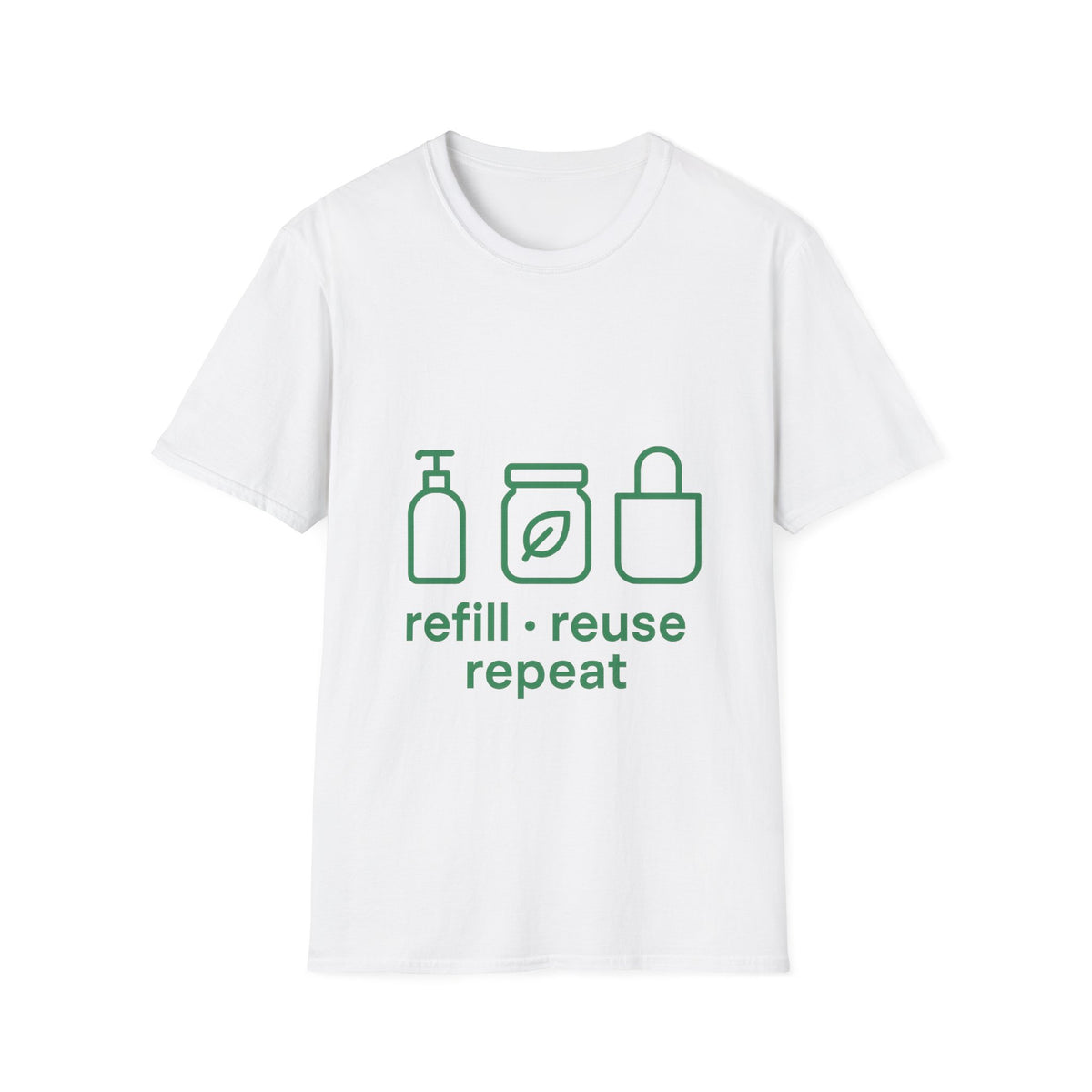 Eco-Friendly T-Shirt — Refill Reuse Repeat Graphic- Trending Now - September 2026