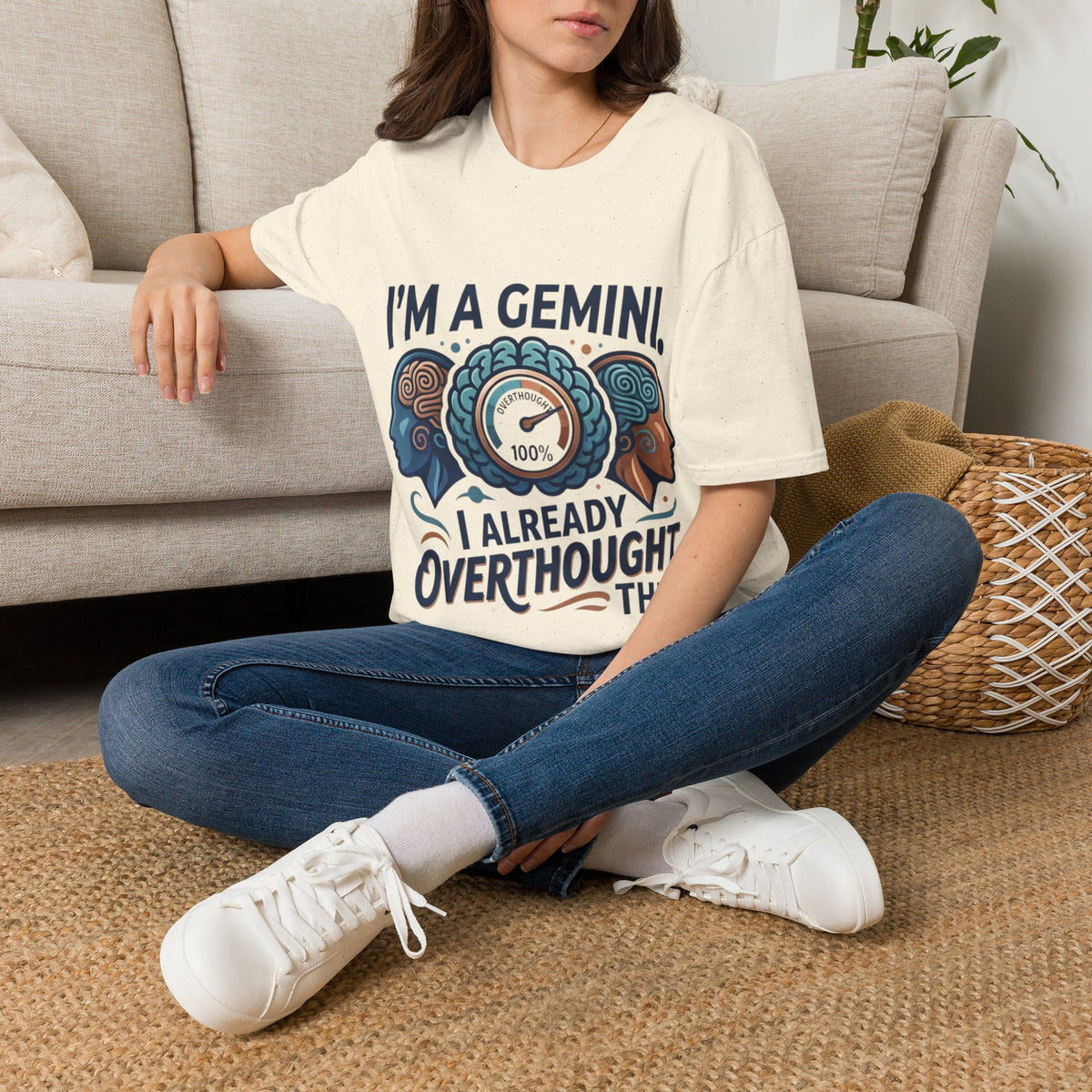 I’m A Gemini T-Shirt – “I Already Overthought It” Zodiac Tee