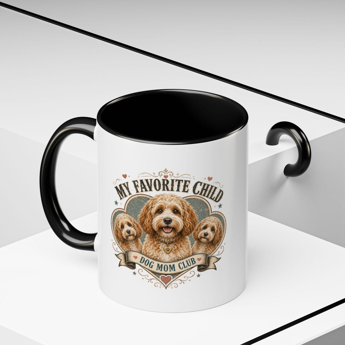 Milo Bailey Dog Dad Mom Dog Mom Club Coffee Mug — “My Favorite Child” Cute Labradoodle Gift