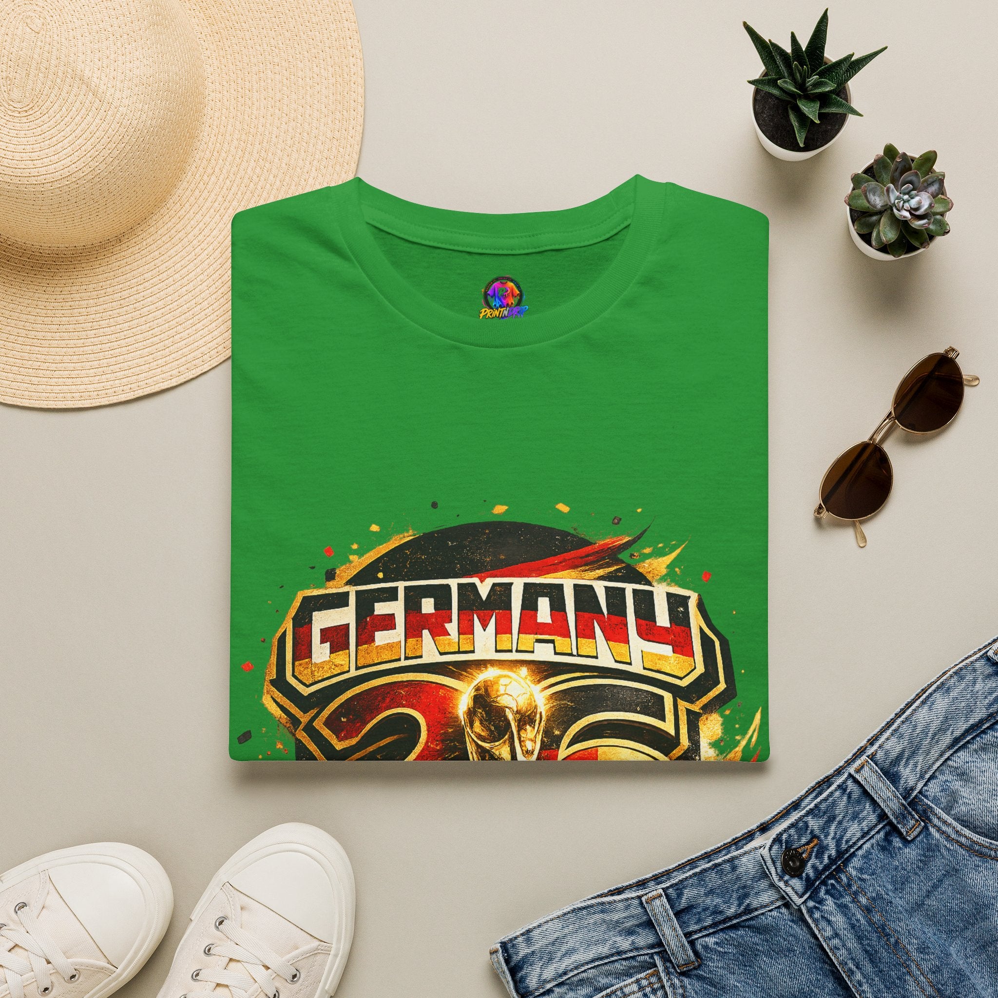 Germany 26 Skull Graphic T‑Shirt — Retro Soccer Fan Tee