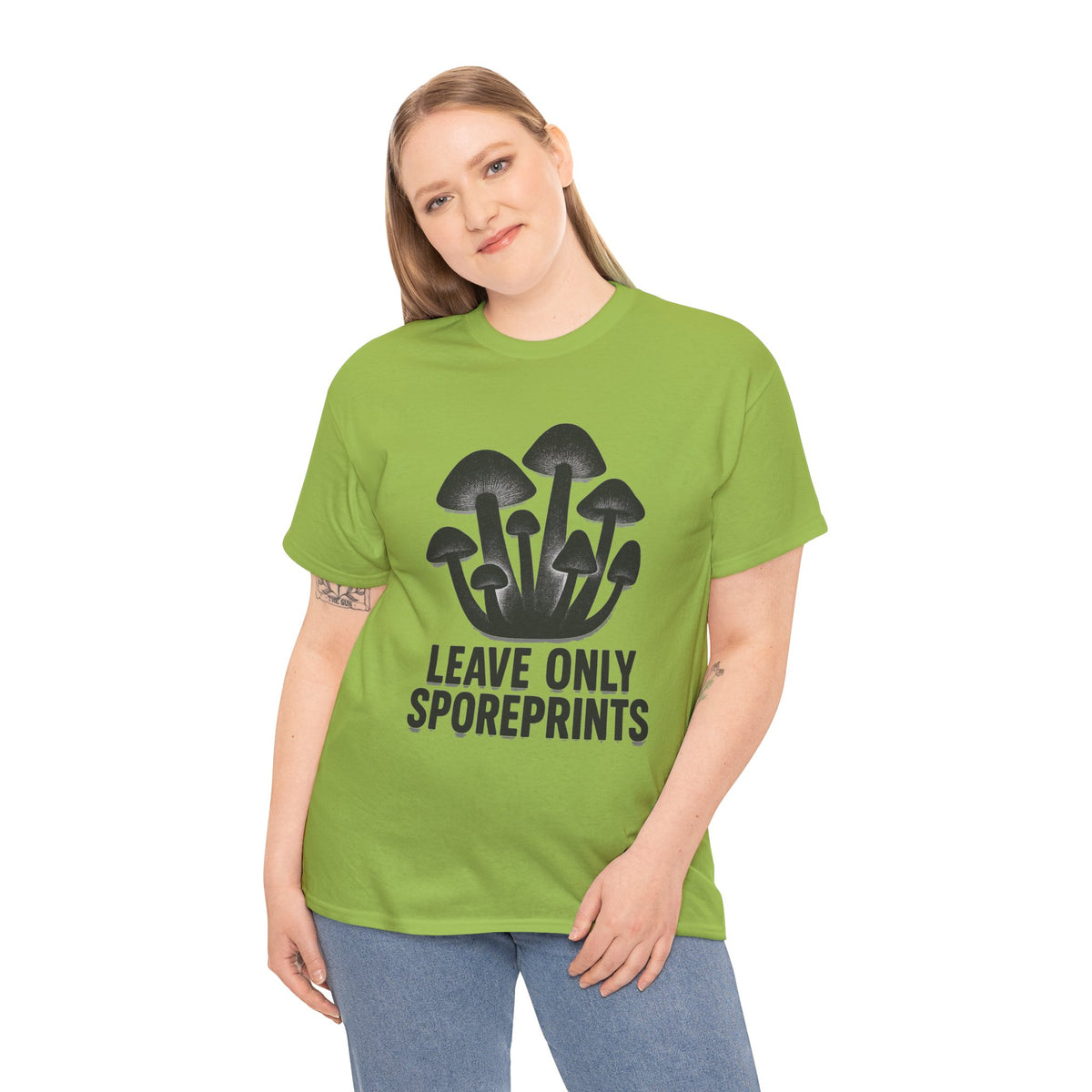 Mushroom Tee — "Leave Only Sporeprints" Eco Nature Graphic Shirt - Trending Now - August 2026