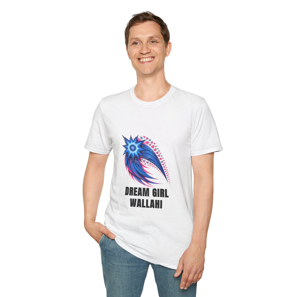 Dream Girl T-Shirt — Blue Starburst Heart Graphic ("Dream Girl Wallah") - Trending Now - August 2026