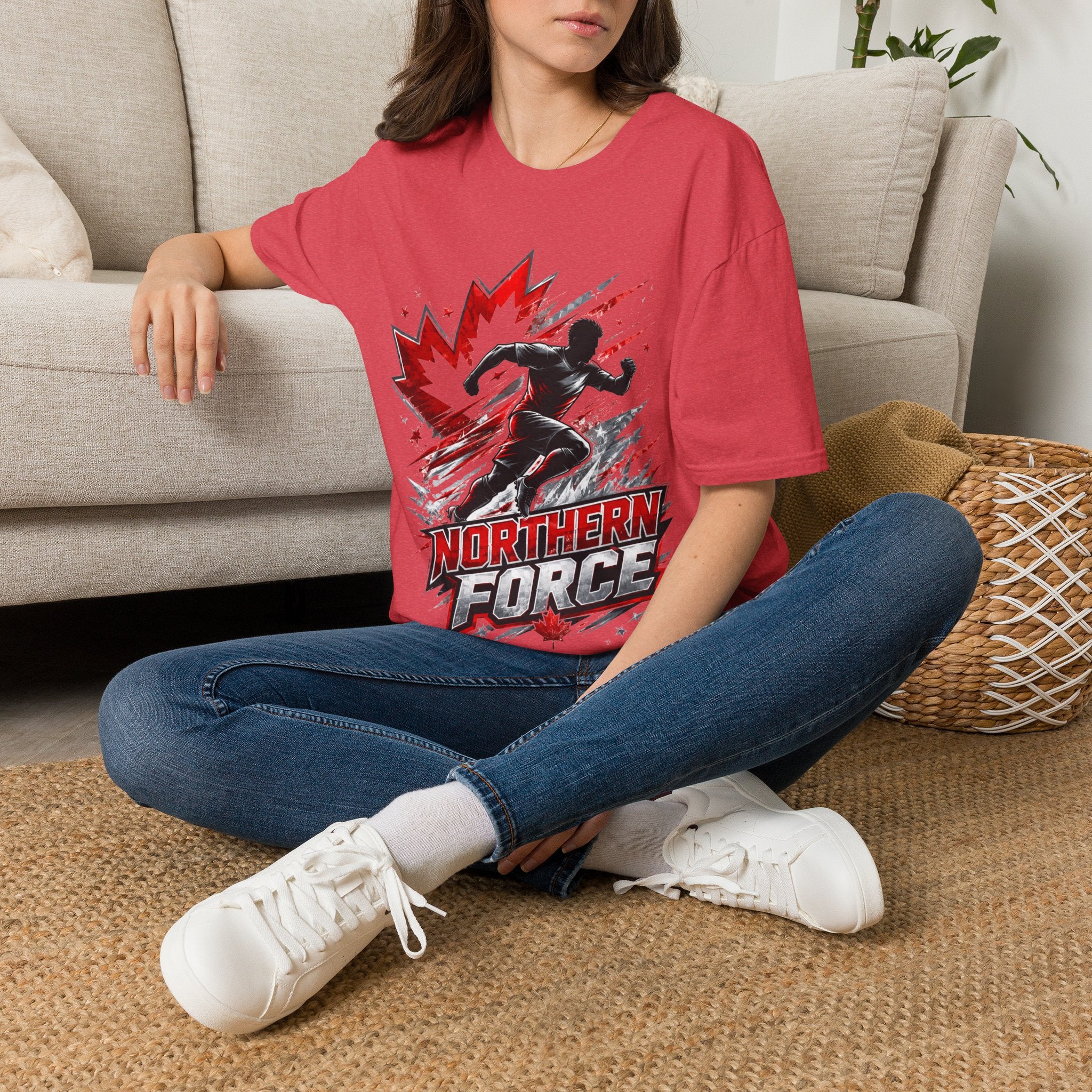 Canada Northern Force Running T‑Shirt — Canada Maple Runner Athletic Tee
