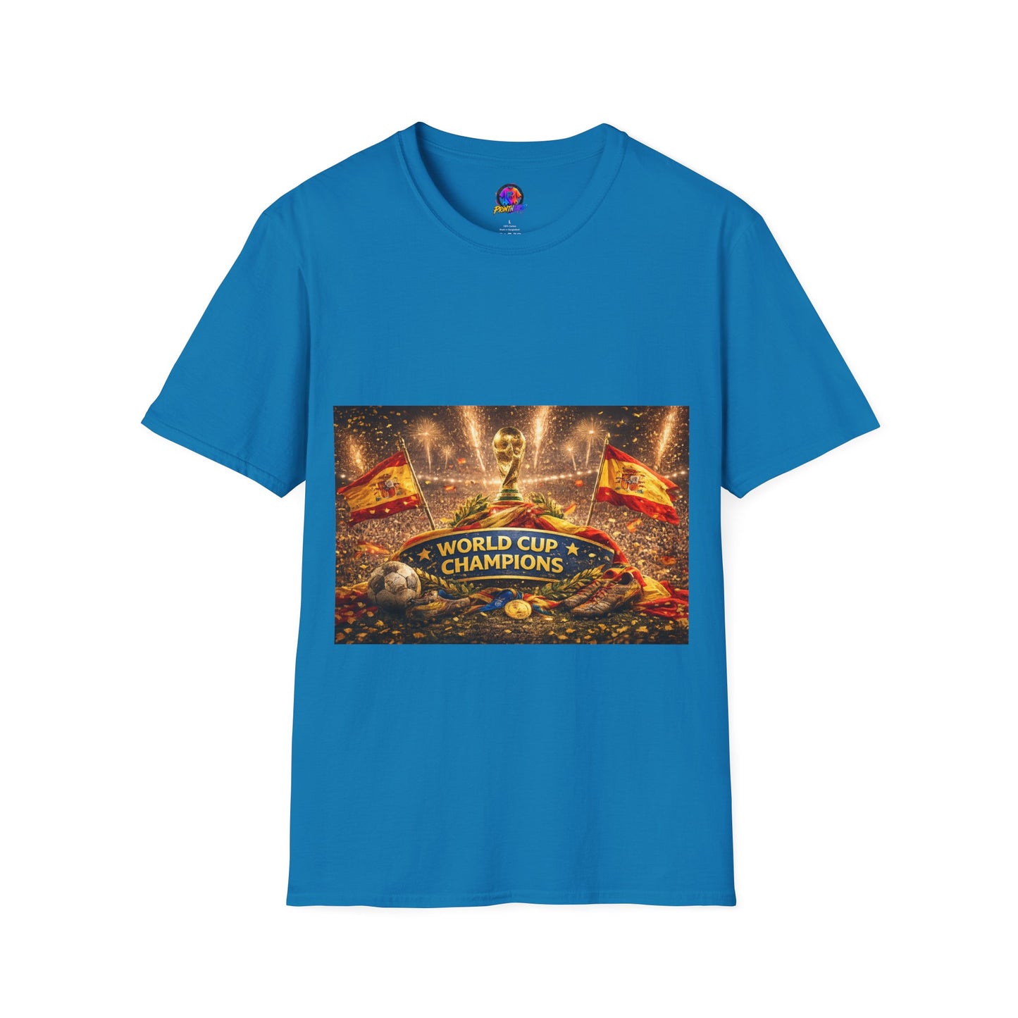 World Cup Champions T-Shirt — Spanish Football Victory Design
