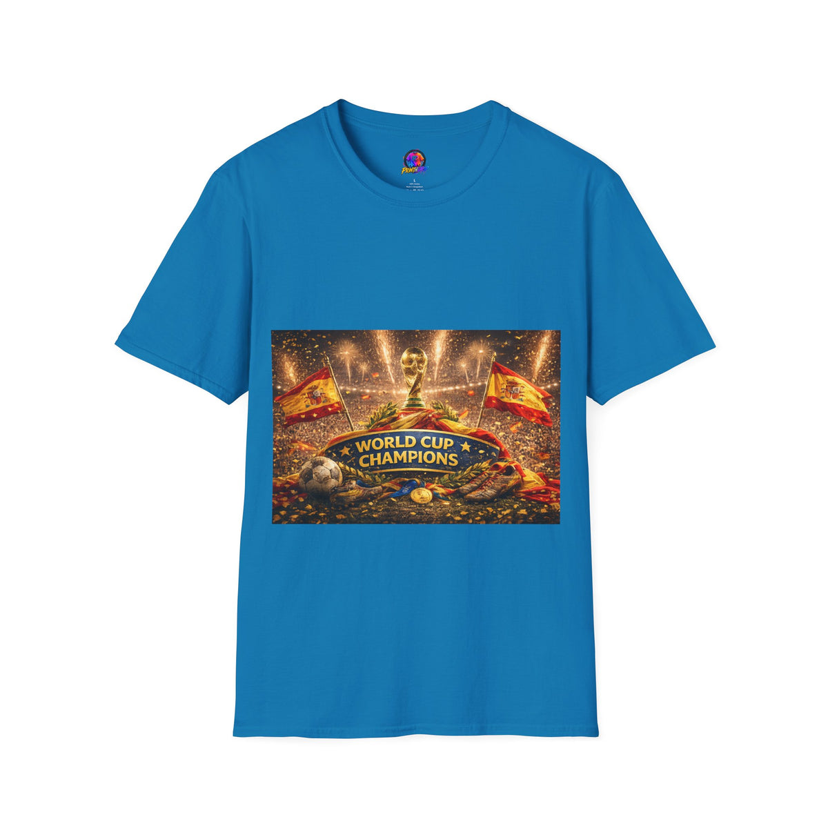 World Cup Champions T-Shirt — Spanish Football Victory Design