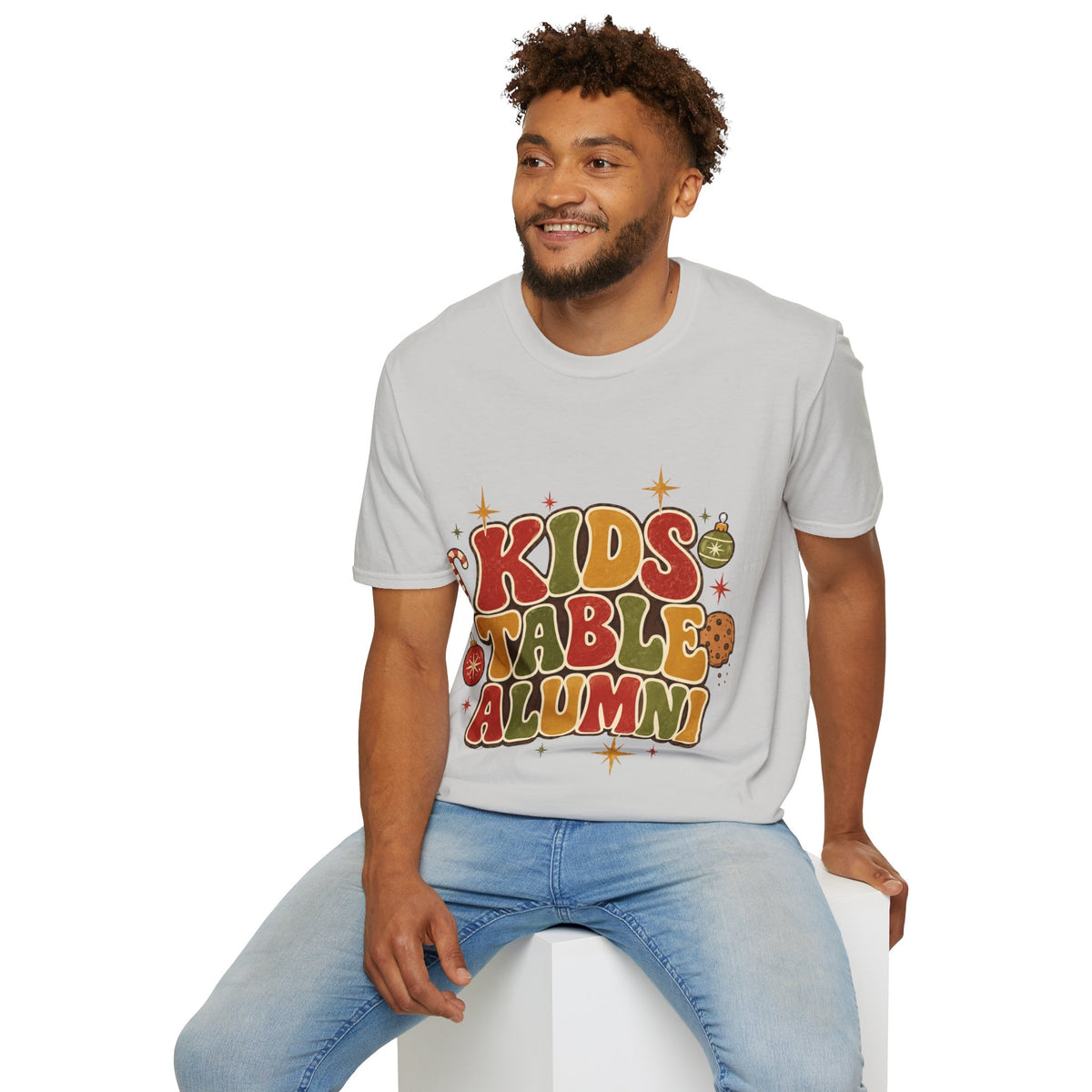 Kids Table Alumni T-Shirt — Retro Holiday Family Dinner Tee