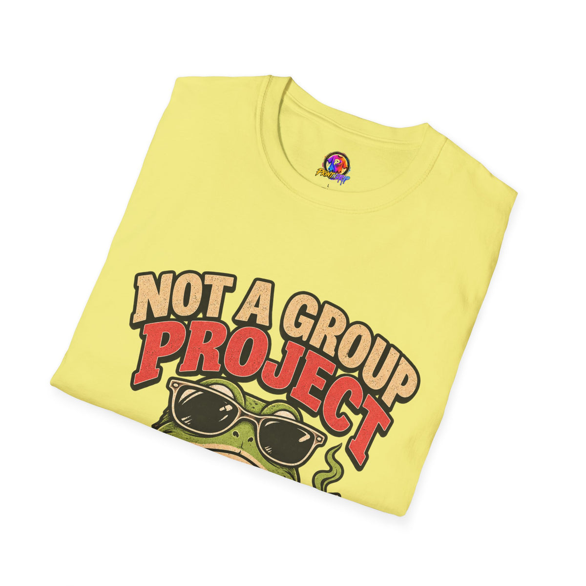 Not a Group Project Frog T-Shirt — "Socially Selective" Funny Introvert Tee