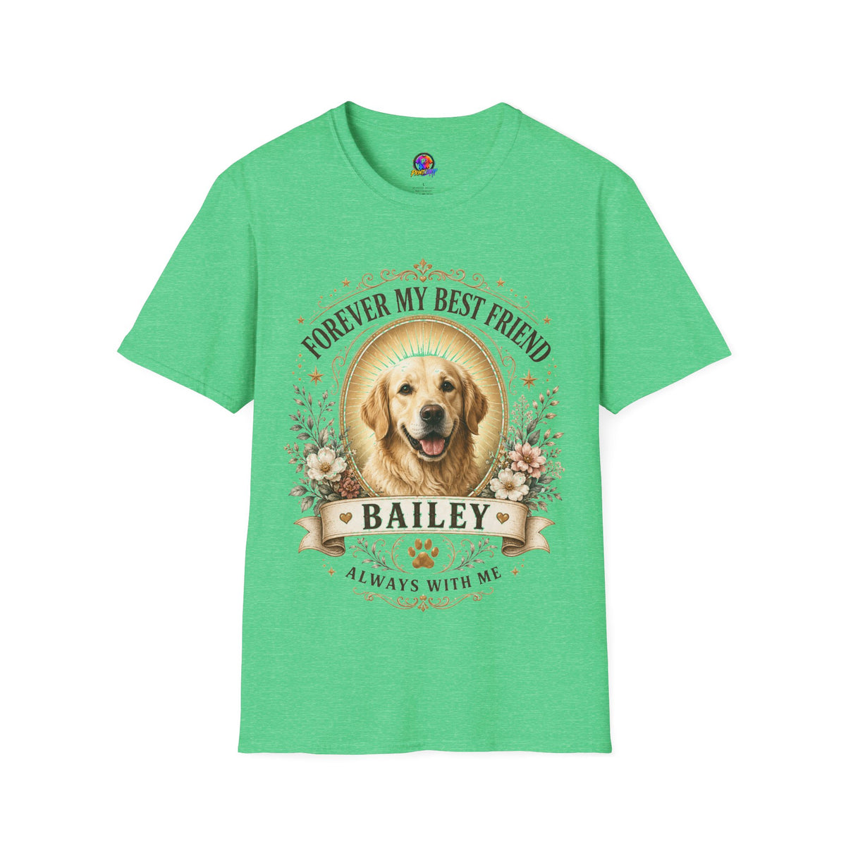 Forever My Best Friend Dog T-Shirt — Personalized Pet Memorial Tee ("Bailey")